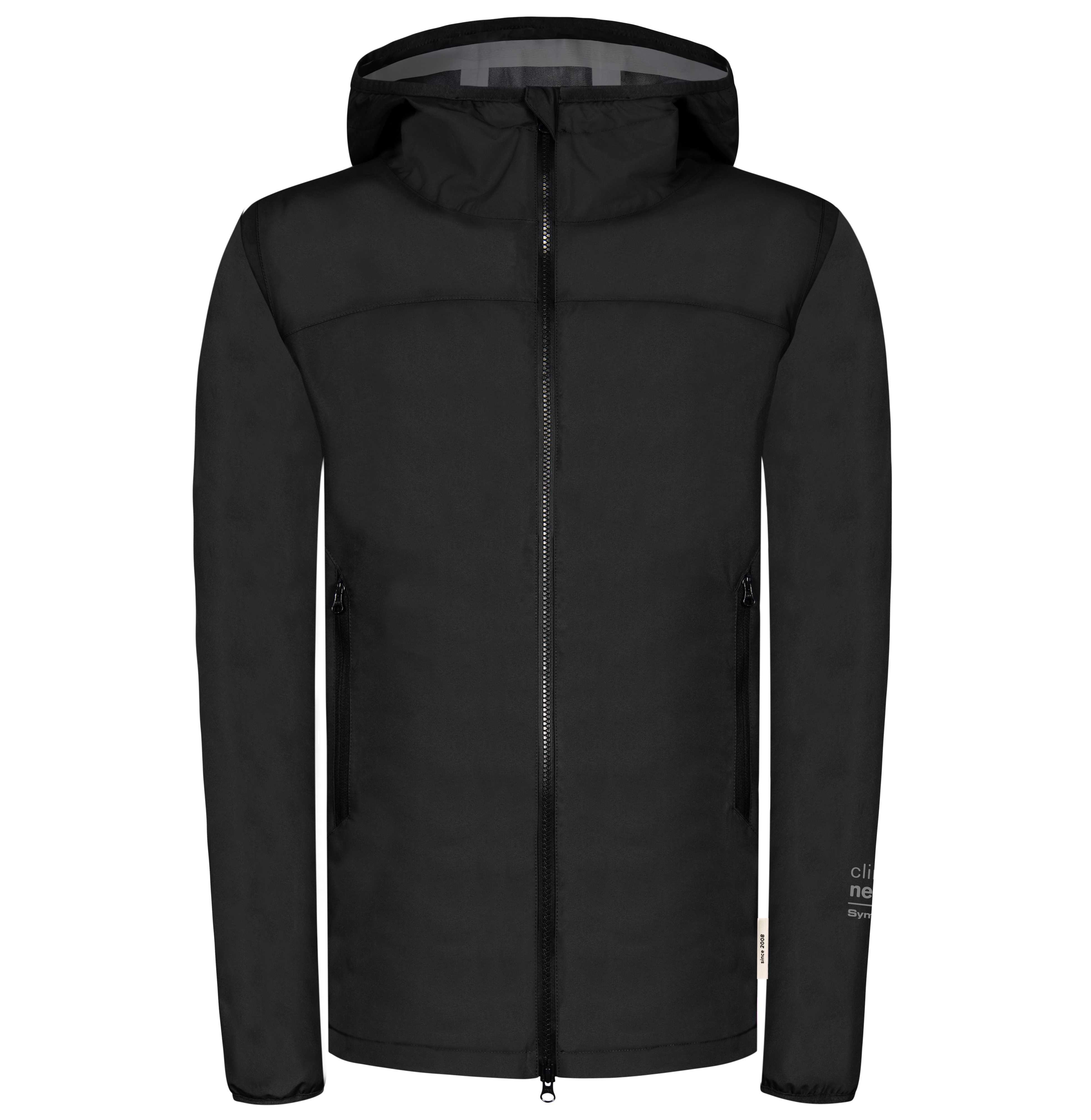 Schwarze Herren-Regenjacke SYMPATEX Rainshell