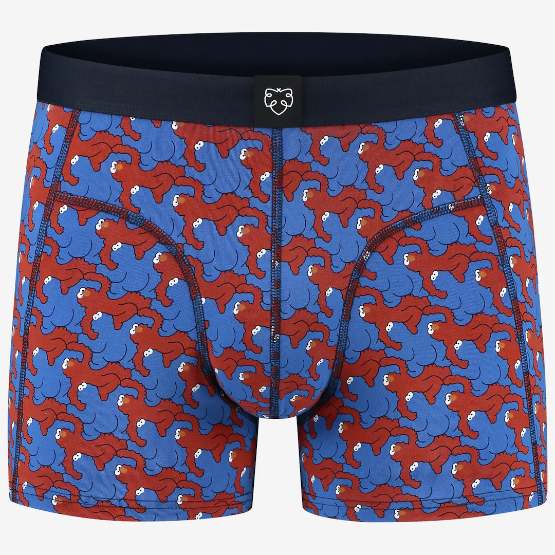 Gemusterte Boxer-Briefs Elmo Cookie