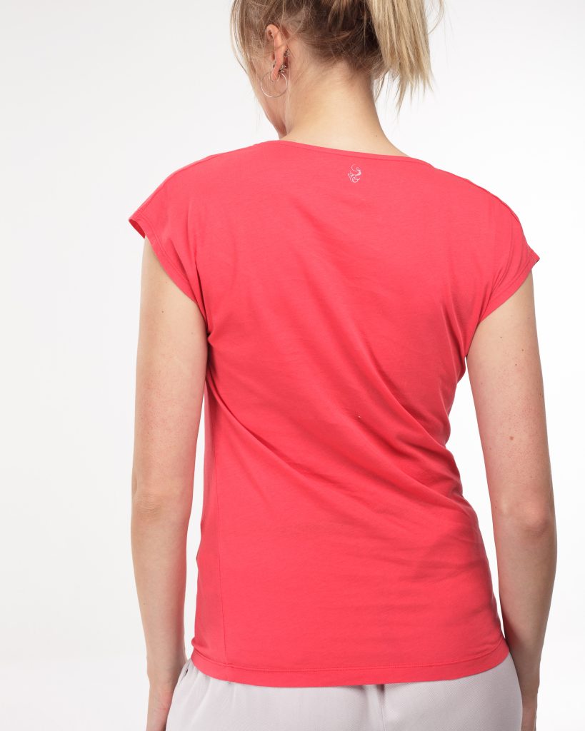 Shirt mit Wasserfall-Ausschnitt red