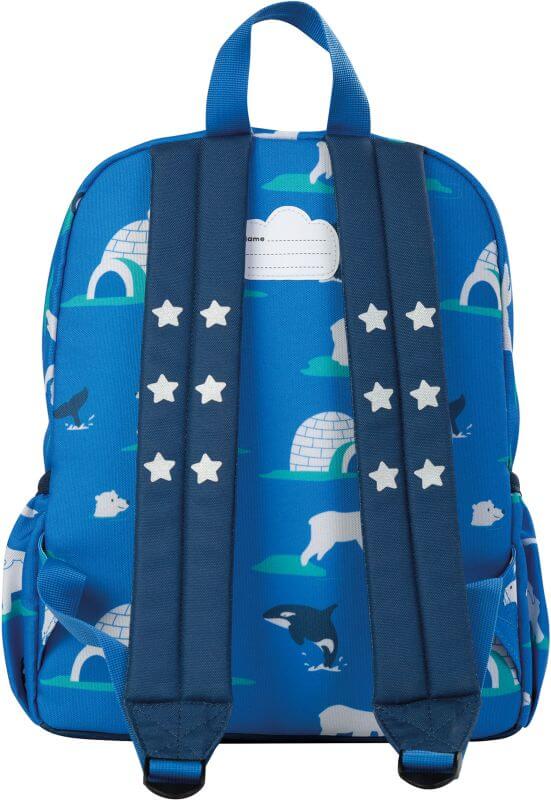 Cooler Kinder-Rucksack mit Polartieren in Blau