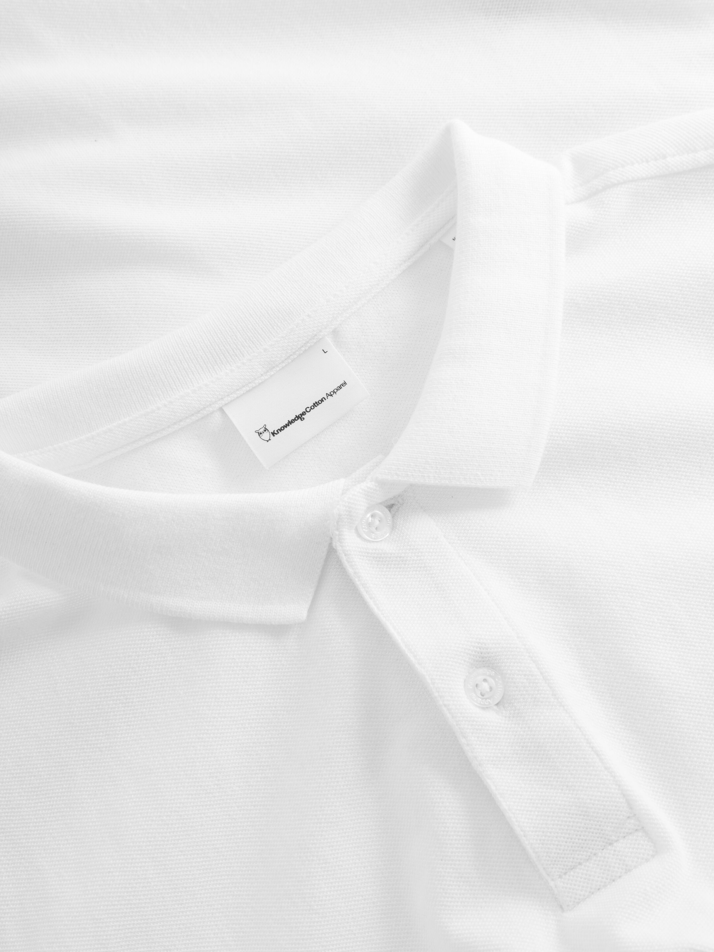 Polo-Shirt Basic Badge Bright White