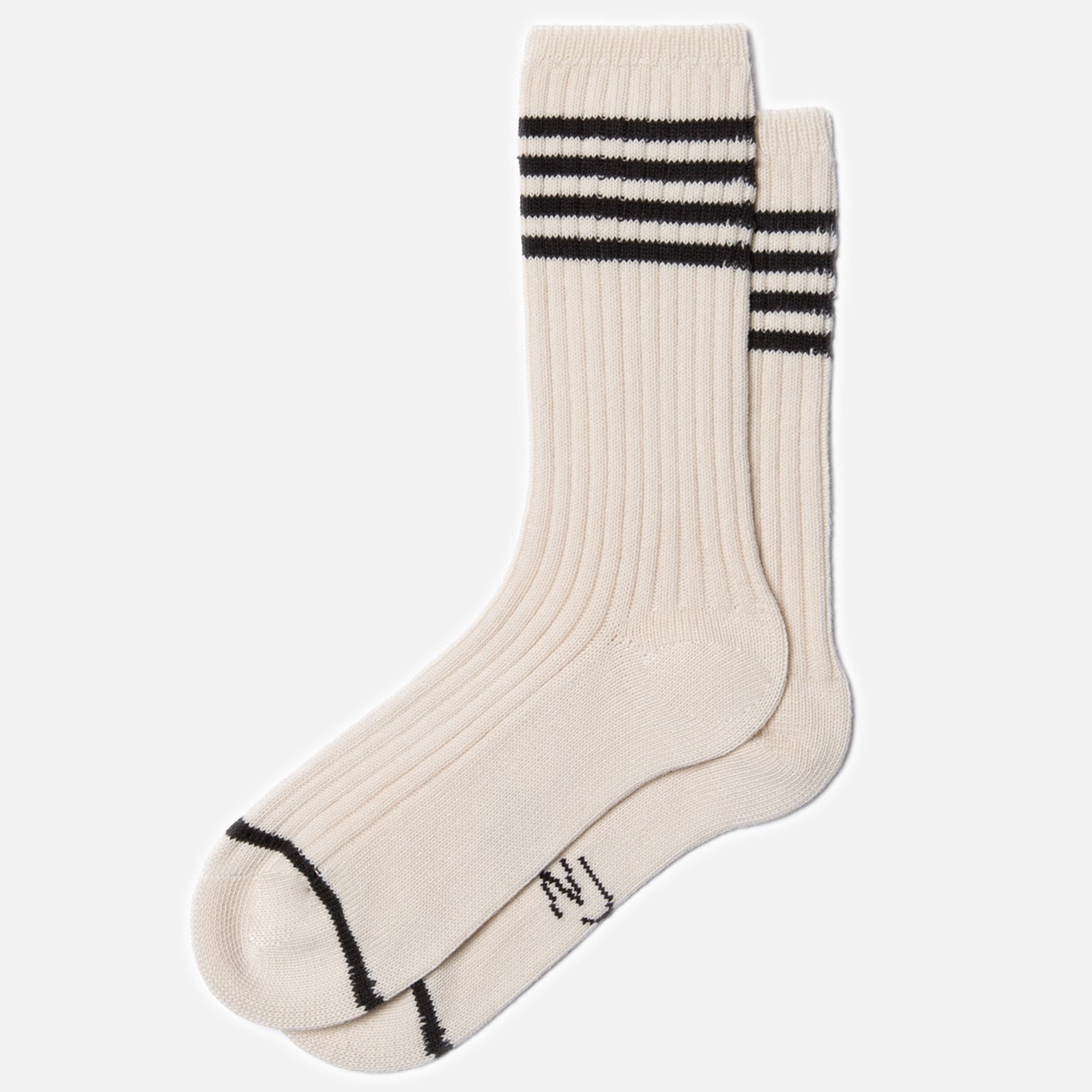 Tennis-Socken Offwhite Black