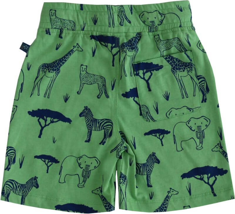 Coole Shorts mit Safari-Motiv green-navy