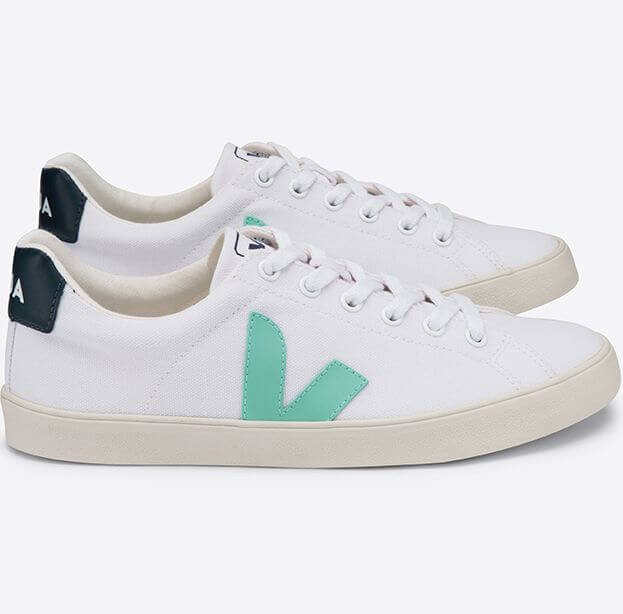 Vegane Sneaker Esplar SE Canvas White Turquoise Nautico