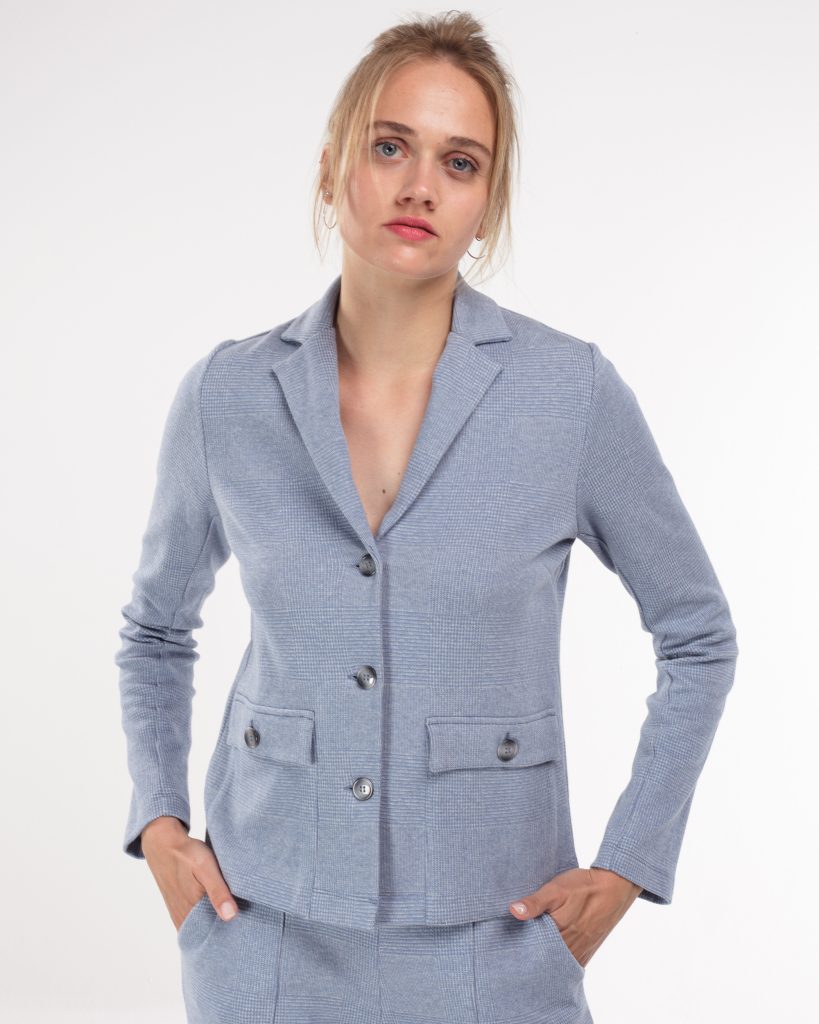 Blazer-Jacke Karo Jacket bleu