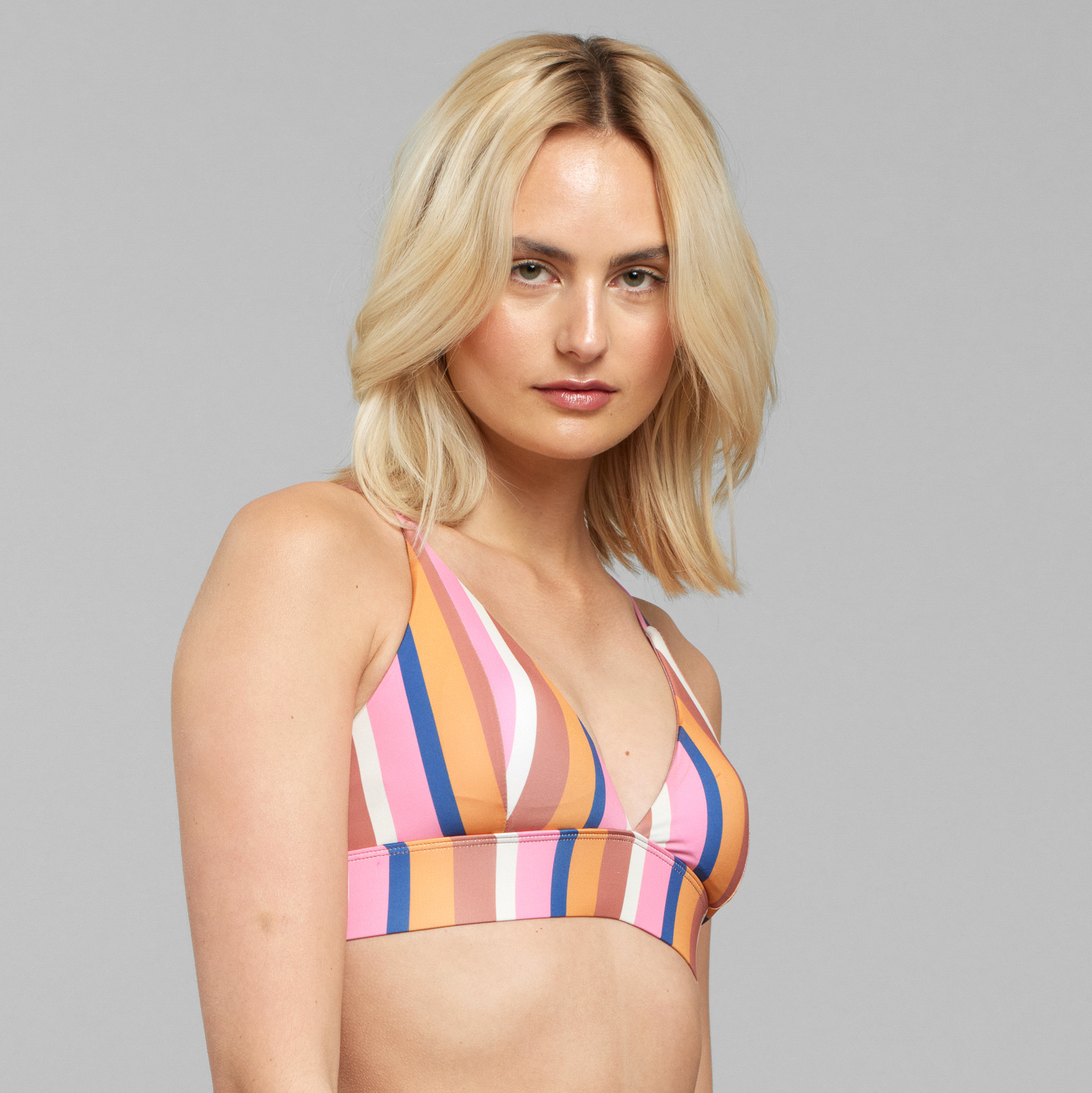 Bikini-Top Alva Irregular Stripe Multi Colour