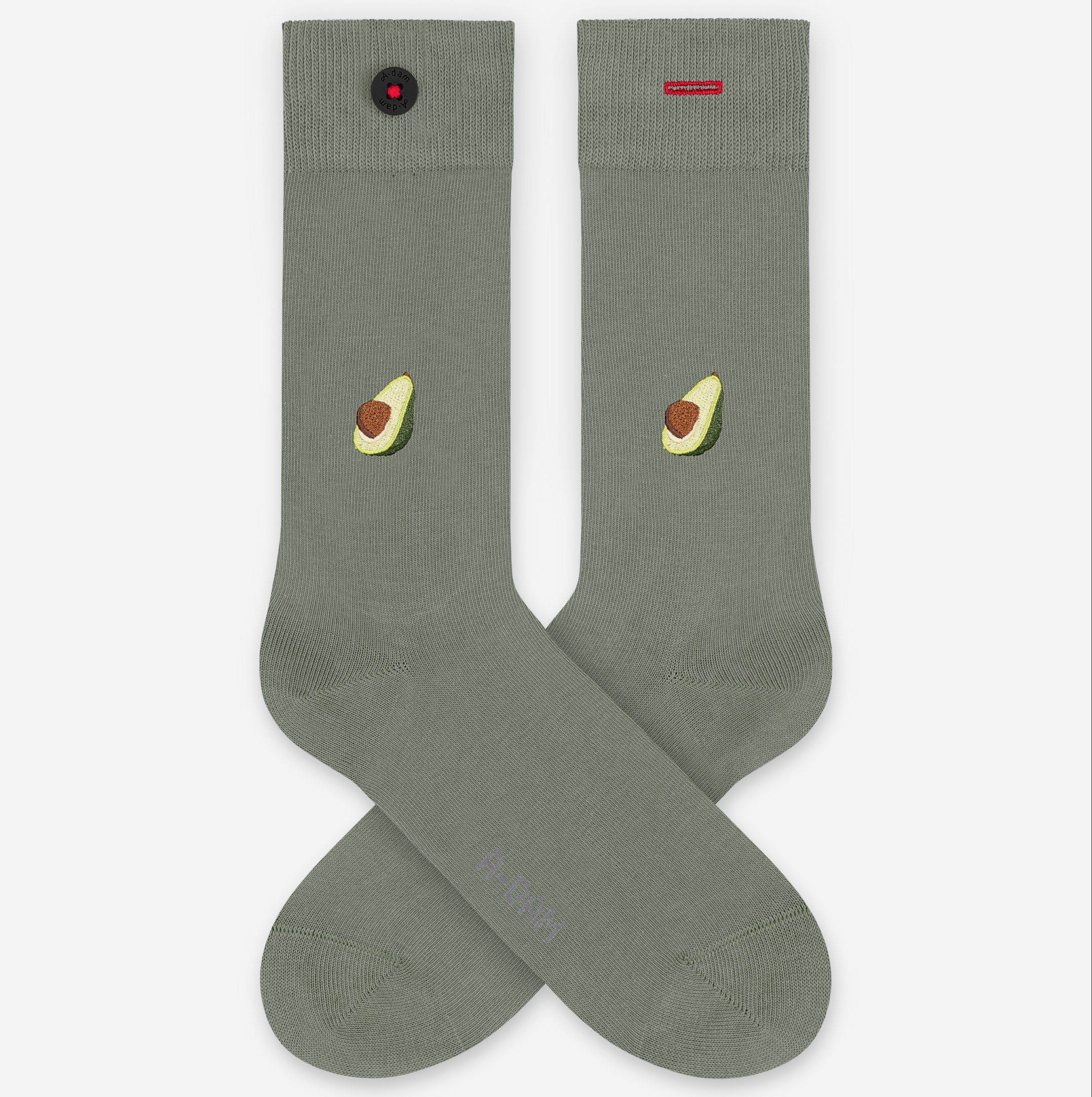 Dunkelgrüne Socken Green Avocado unisex