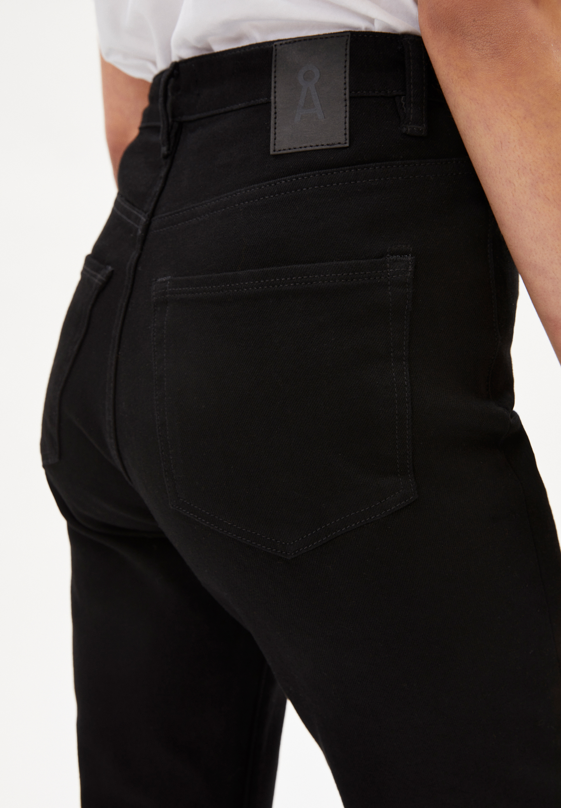 High Waist Damen-Jeans LEJAANI rinse black