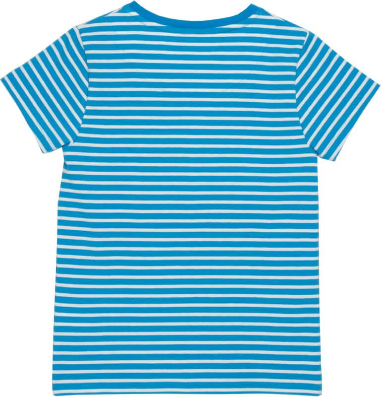 Blau gestreiftes Mädchen-Shirt mit Anker