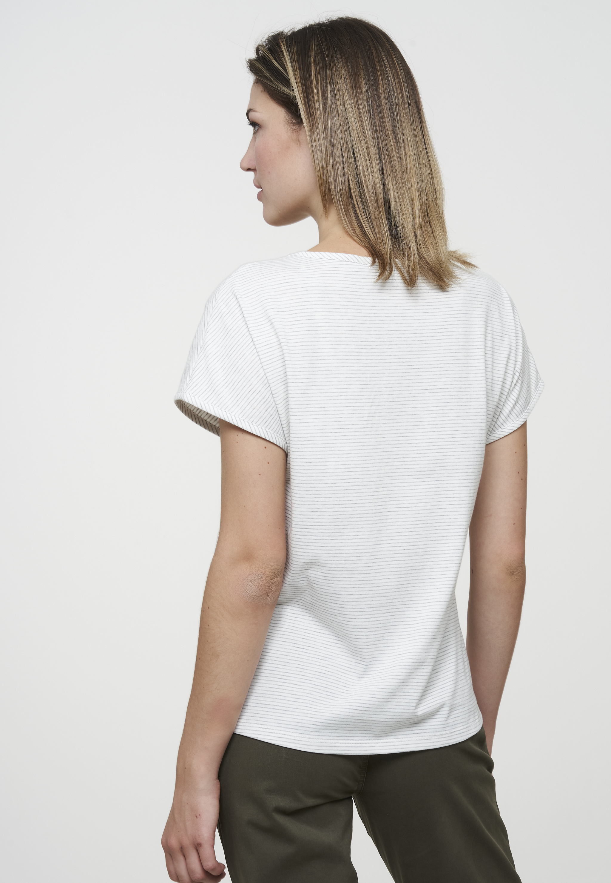 T-Shirt MUSELLA STRIPES off white
