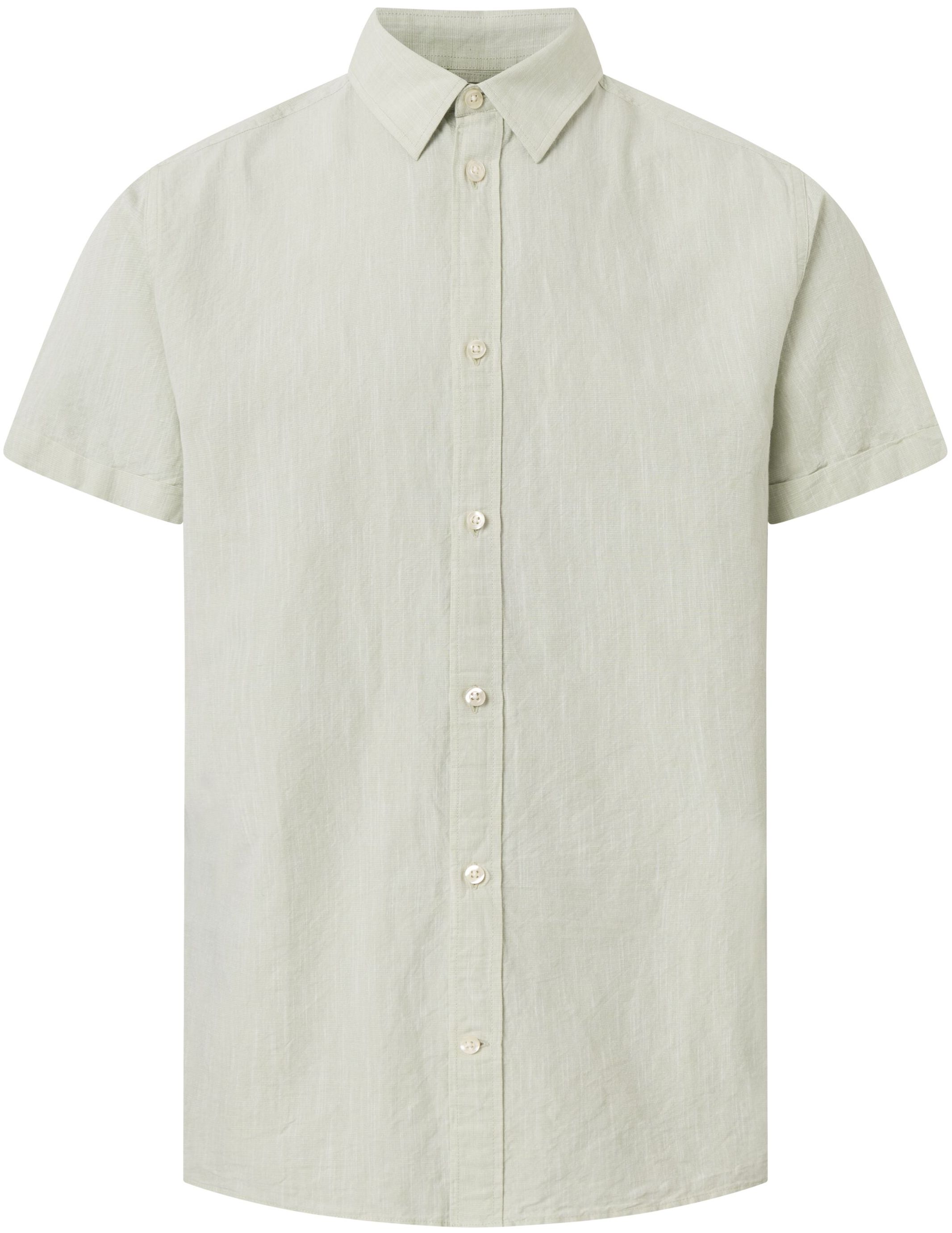 Hemd Custom Fit Linen Short Sleeve Swamp