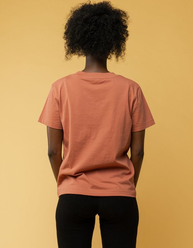 Basic Damen-Shirt KHIRA sienna orange