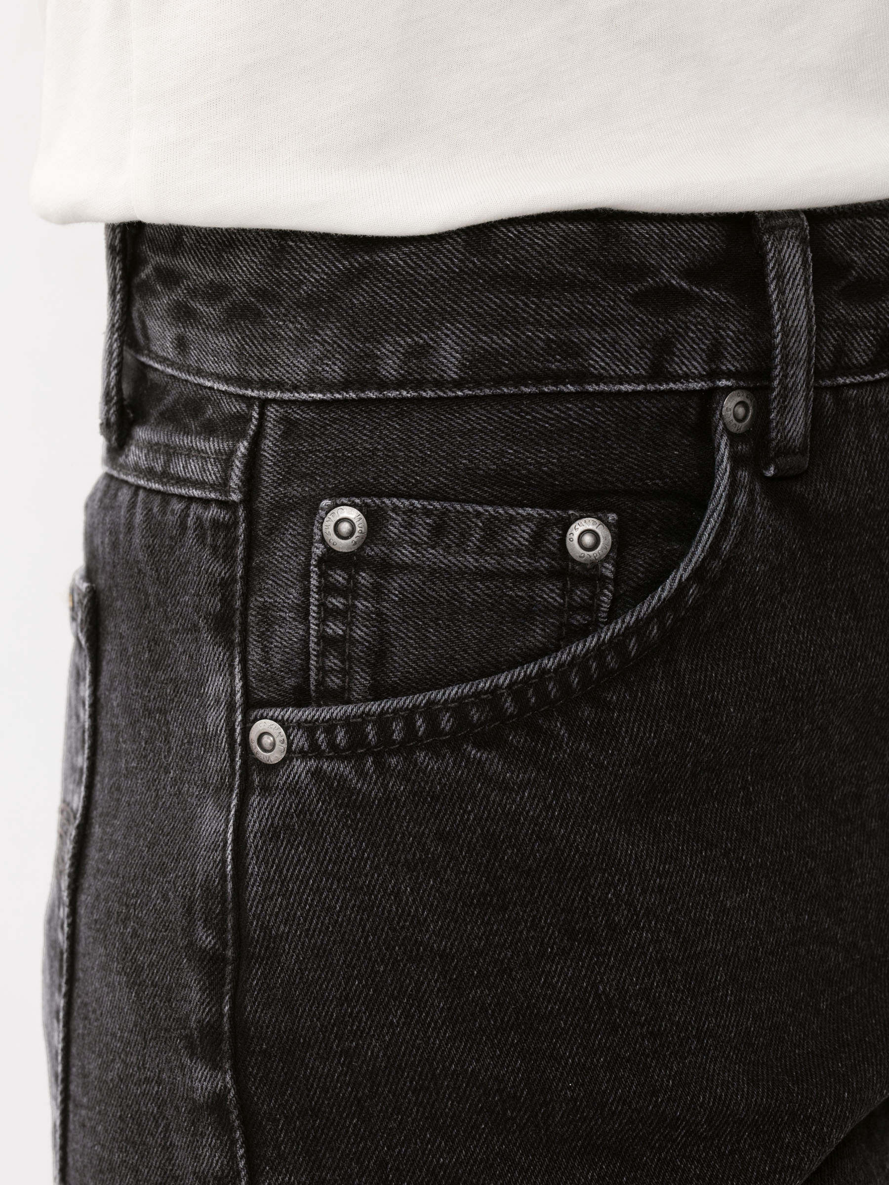 Jeans-Shorts - Black Trace Denim