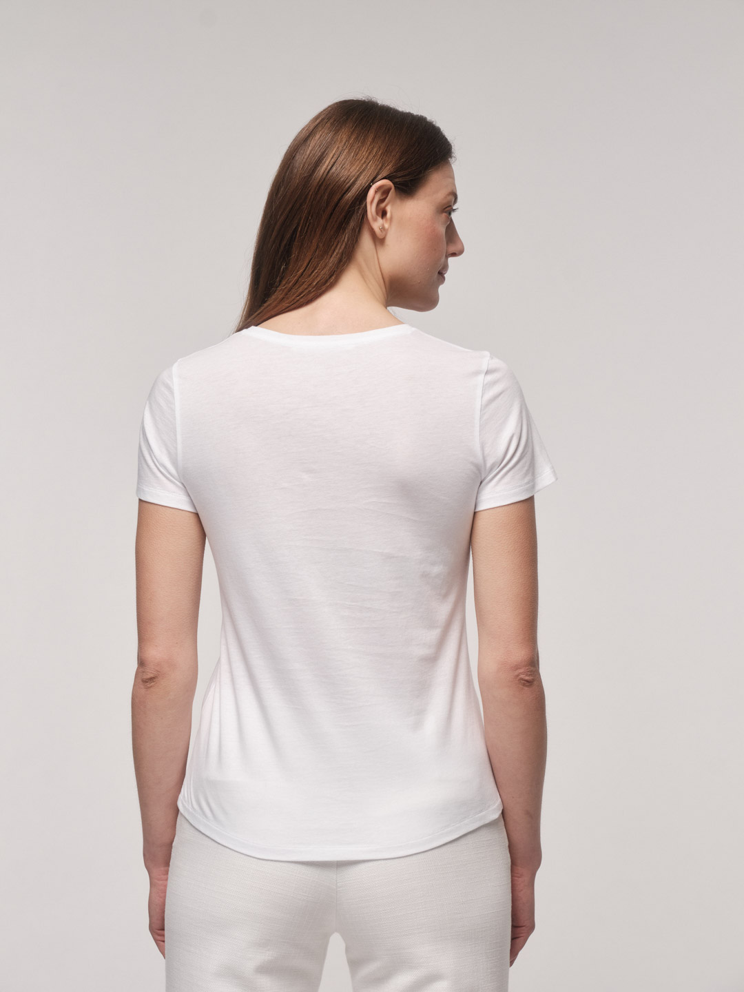 Basic Kurzarmshirt white