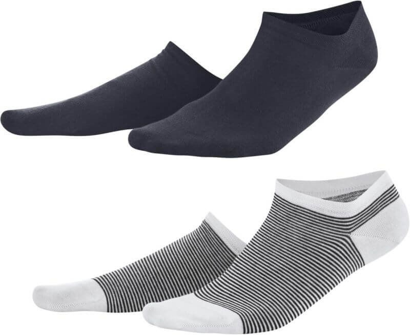 Damen-Sneaker-Socken im 2er-Pack navy/white