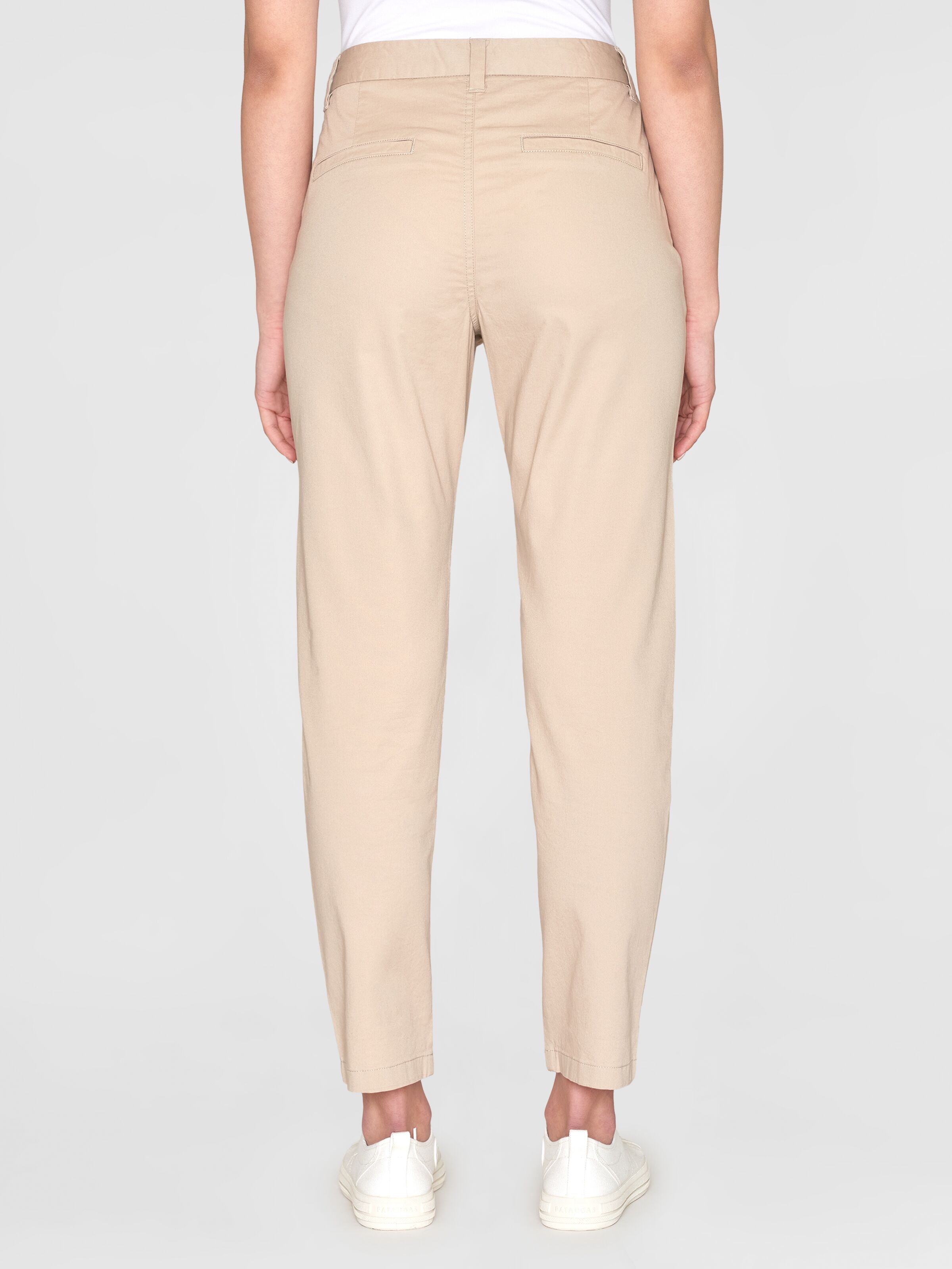 Chino-Hose IRIS Mom Mid Rise Cropped Light feather gray