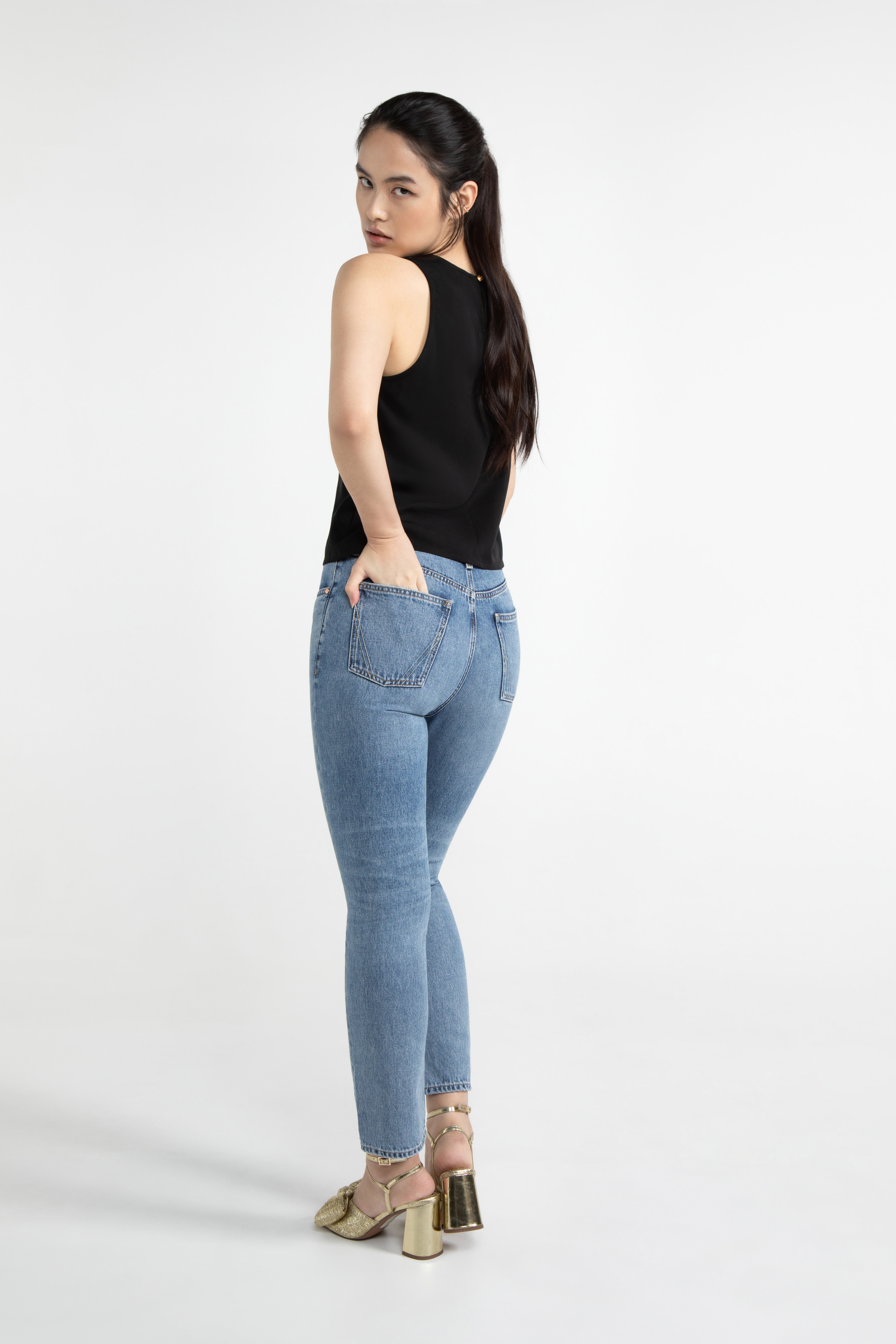 Straight Fit-Jeans PAULEENA Authentic Blue