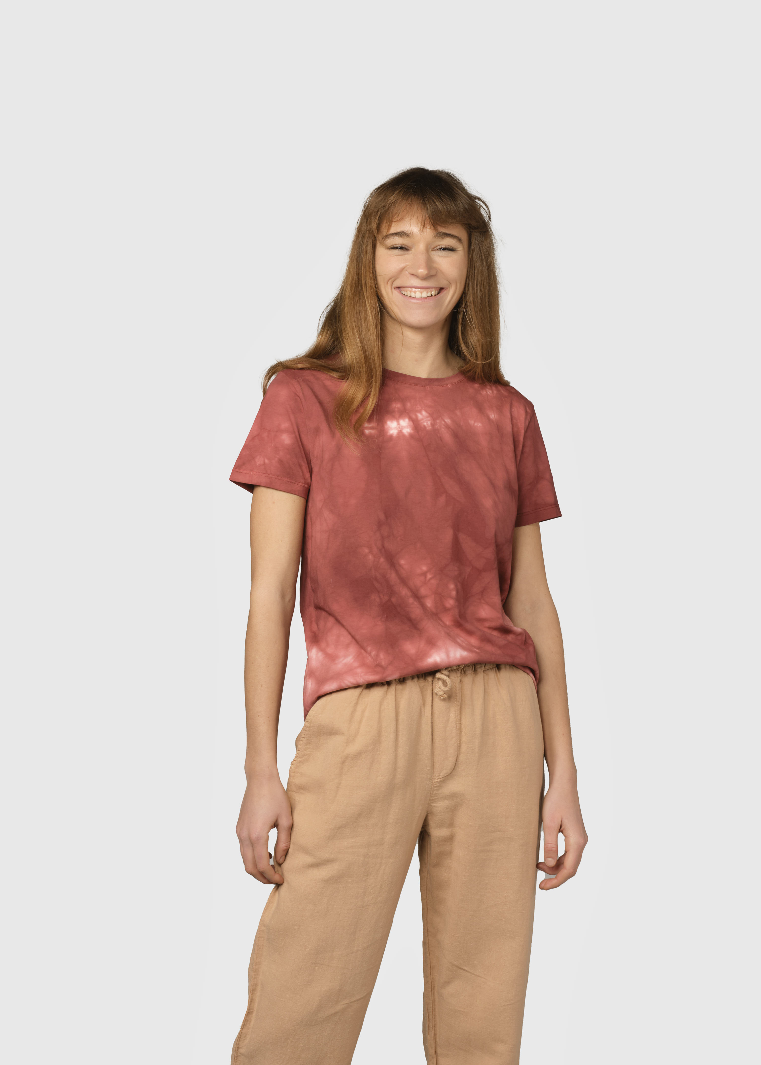 Batik T-Shirt Miranda tee Clay red