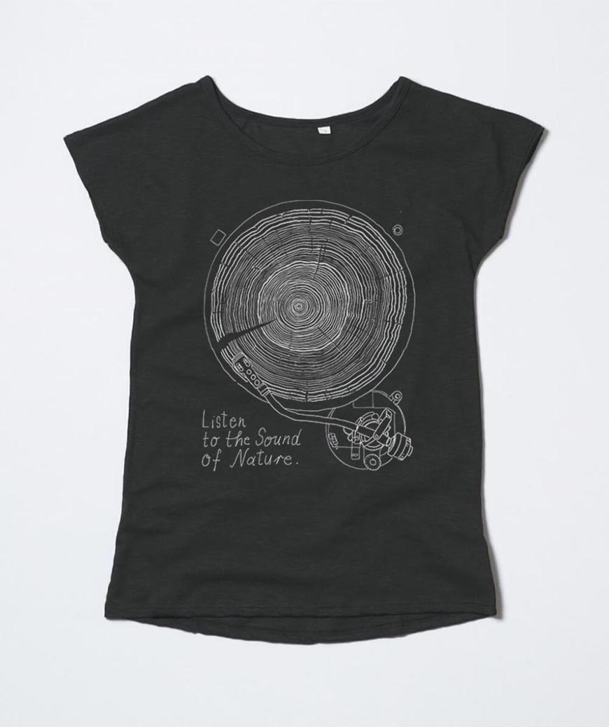 T-Shirt Lea Platte arsenic