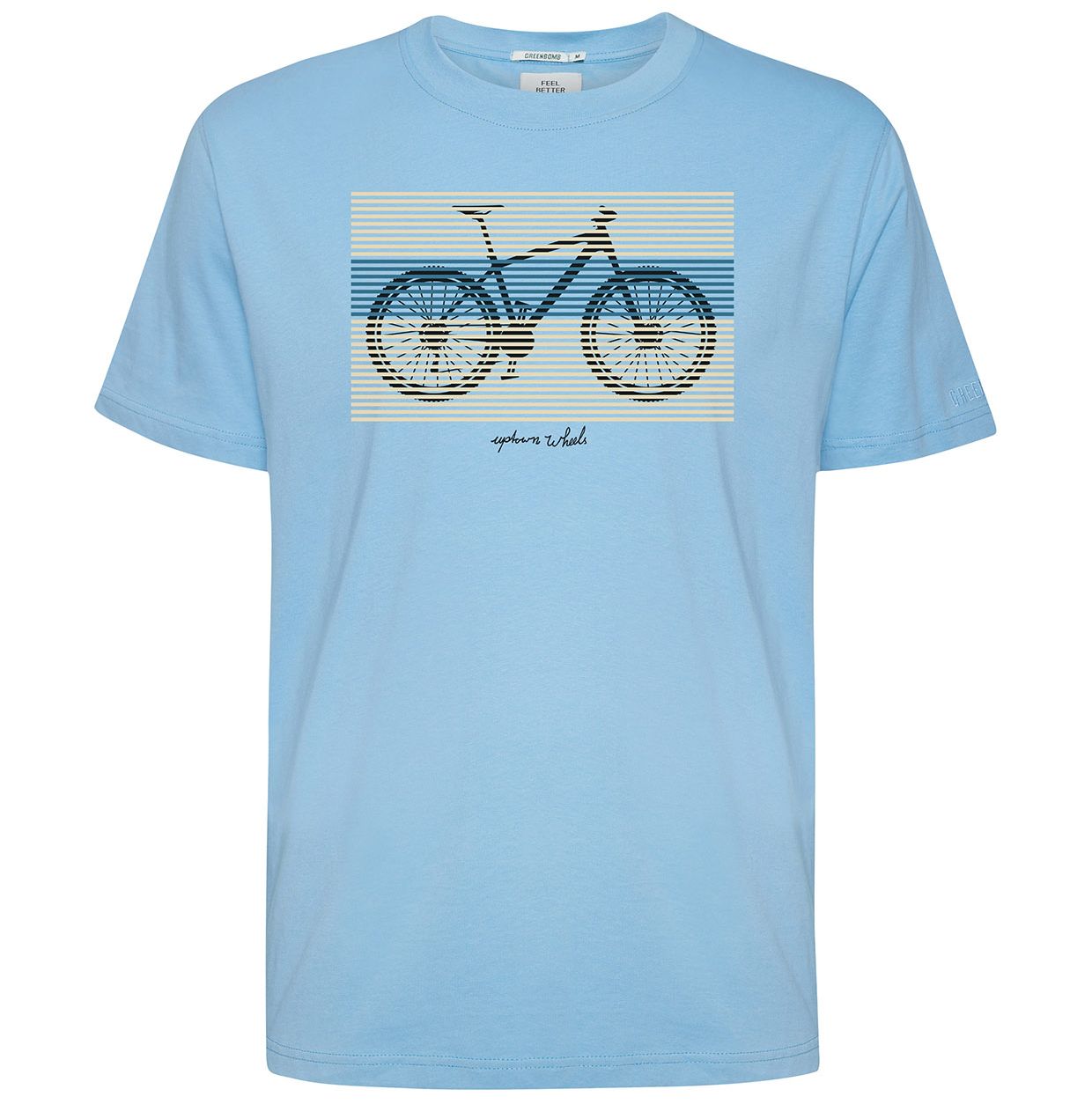 Print T-Shirt Bike Urban Cycle Fusion Slate Blue
