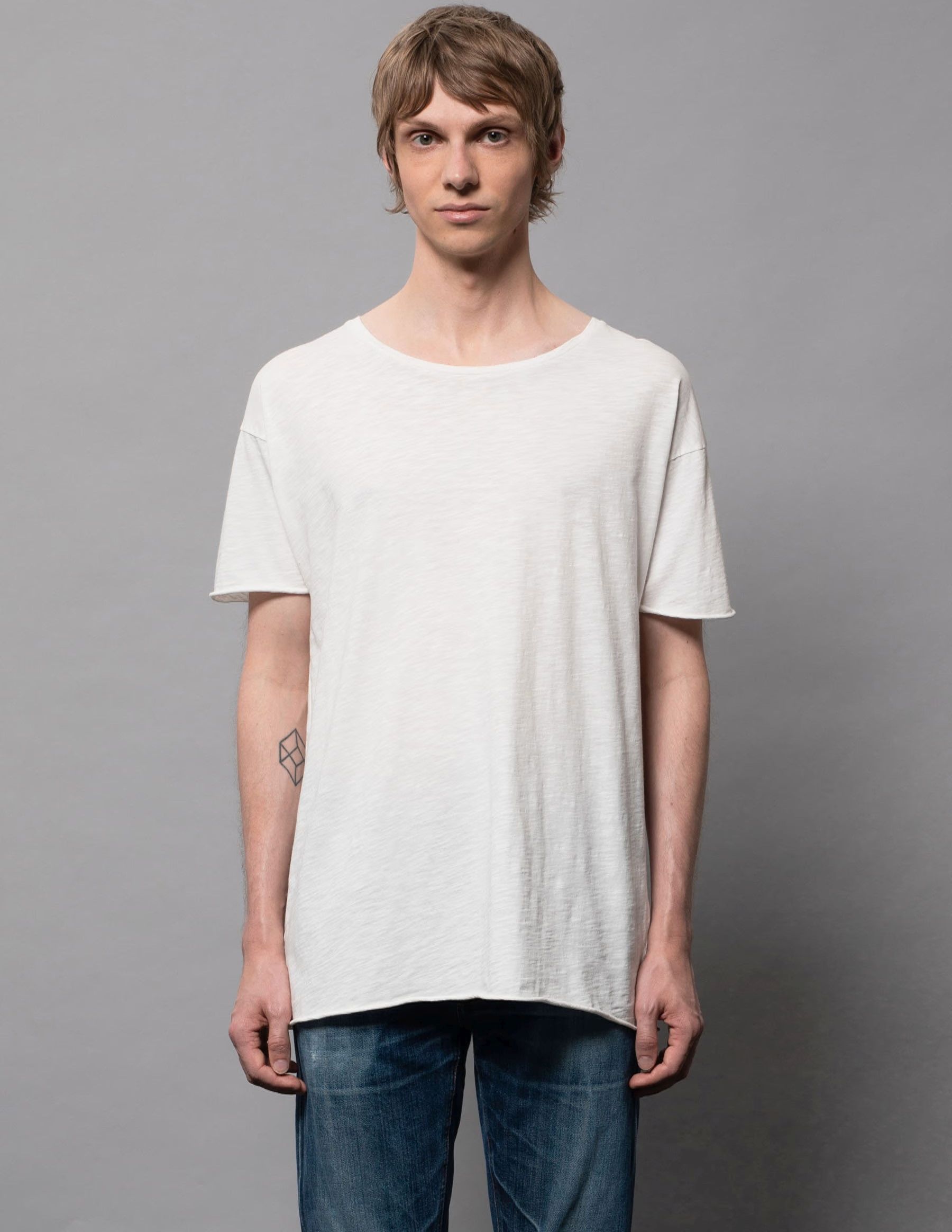 Basic T-Shirt Roger Slub Offwhite