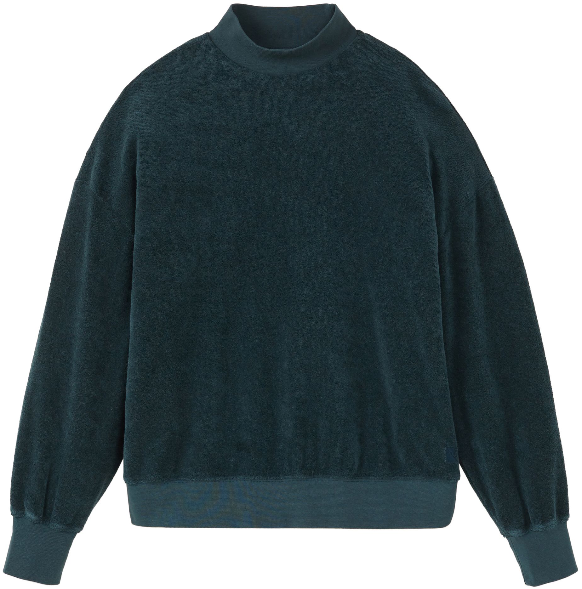 Frottee-Sweatshirt DICHONDRA deep green
