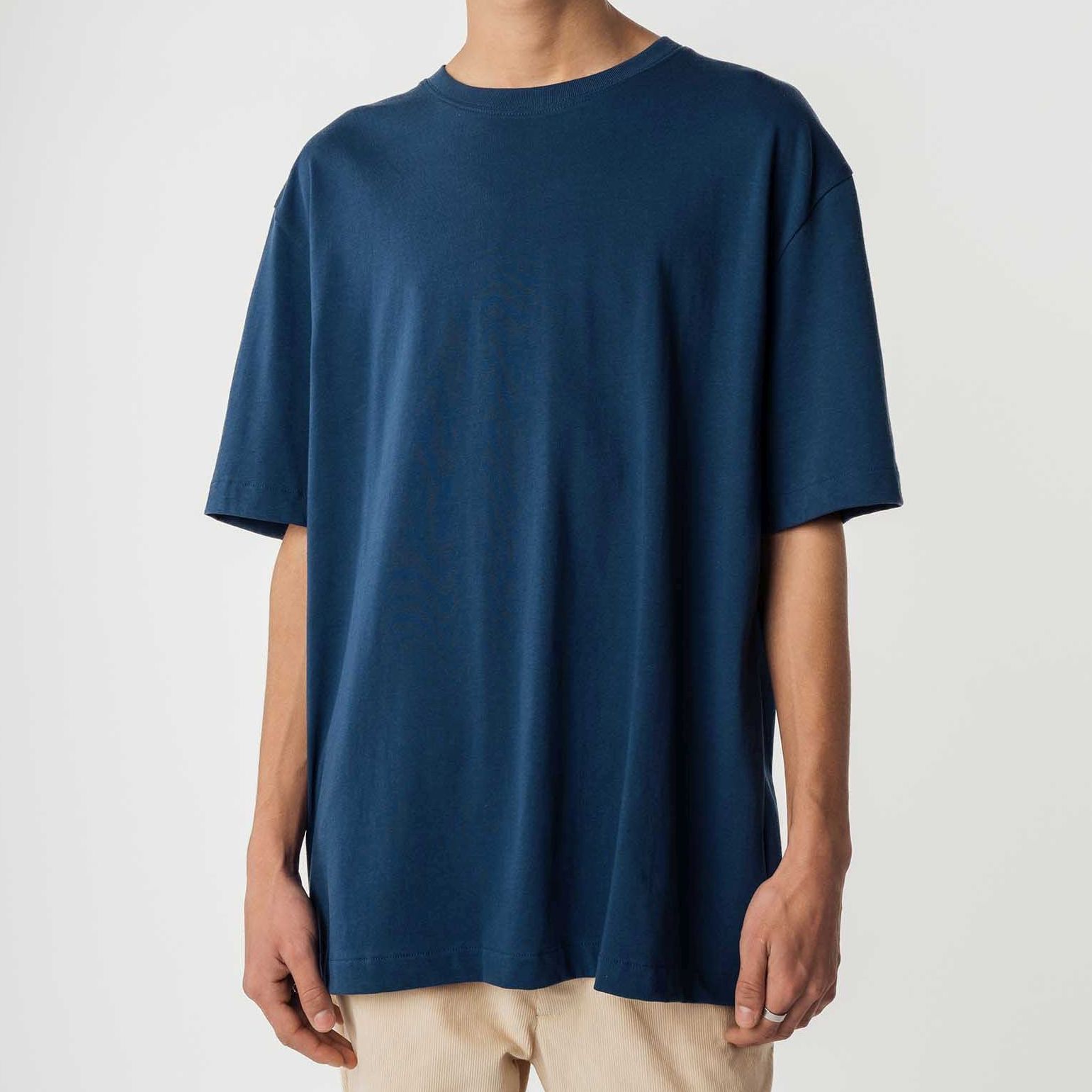 Heavy Jersey T-Shirt BHAJAN dunkelblau