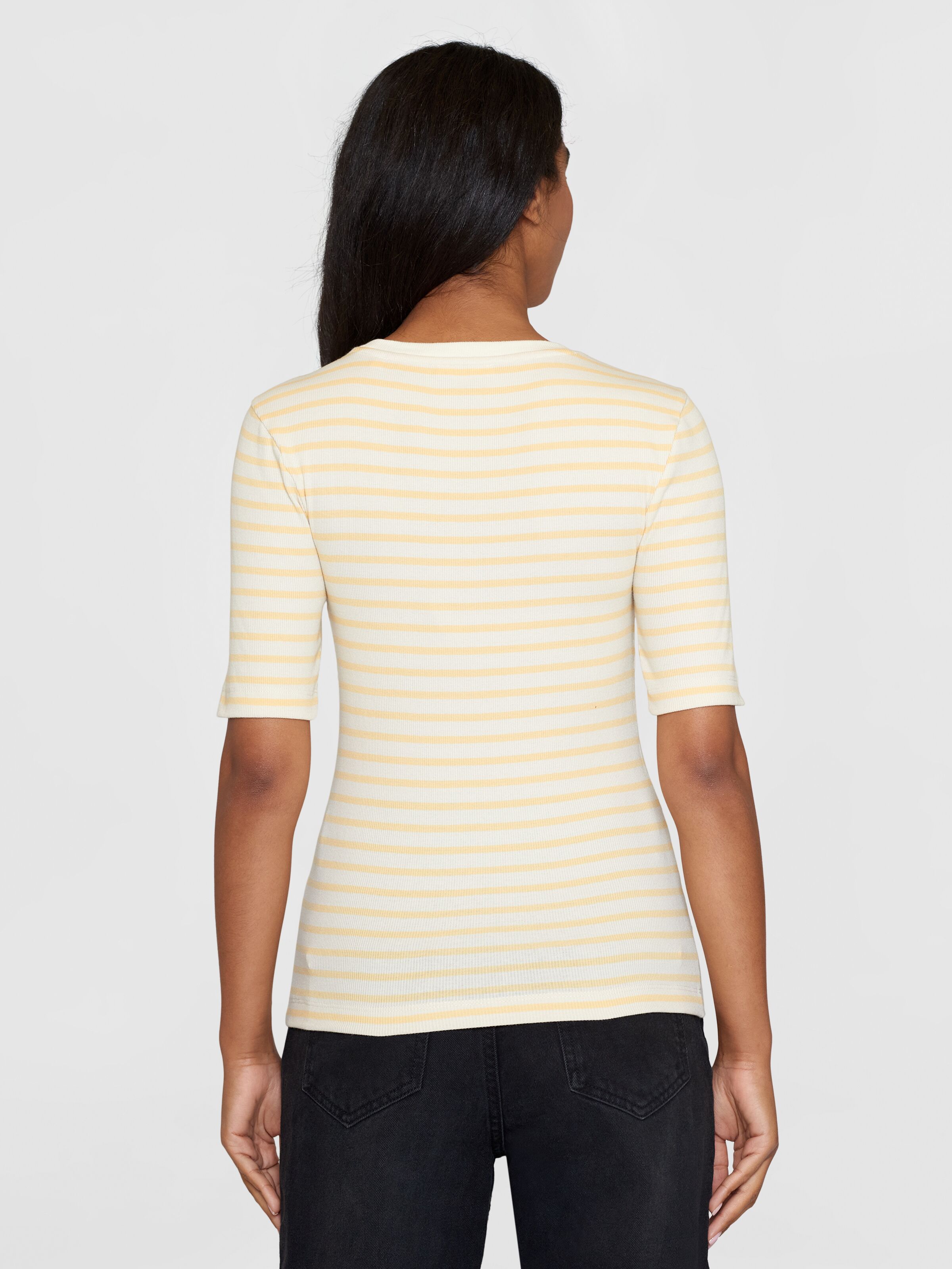 Gestreiftes T-Shirt Rib Yellow Stripe