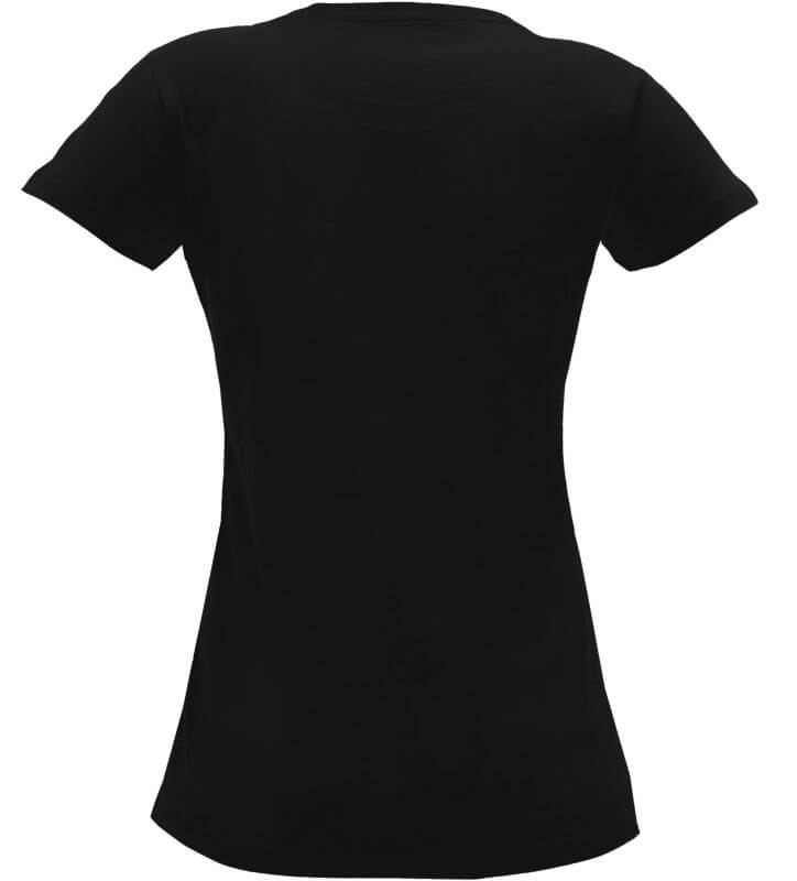 Schwarzes Basic T-Shirt für Damen