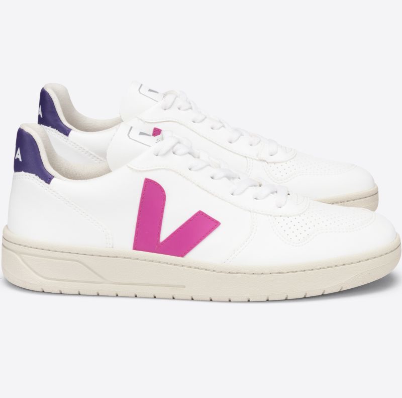 Vegane Damen-Sneaker V-10 CWL White Ultraviolet/ Purple