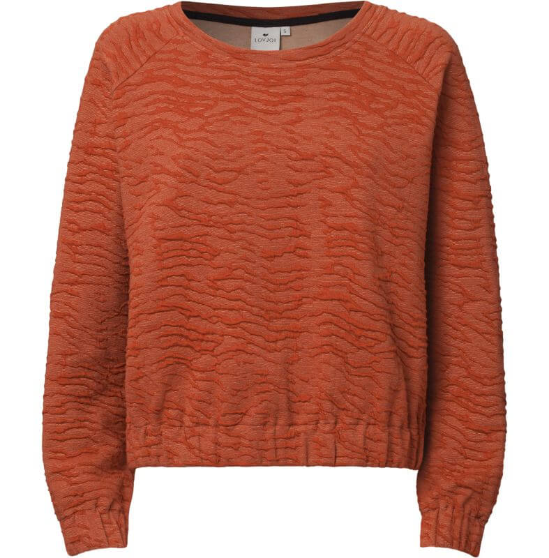 Strukturierter Damen-Sweater DIMMA chili