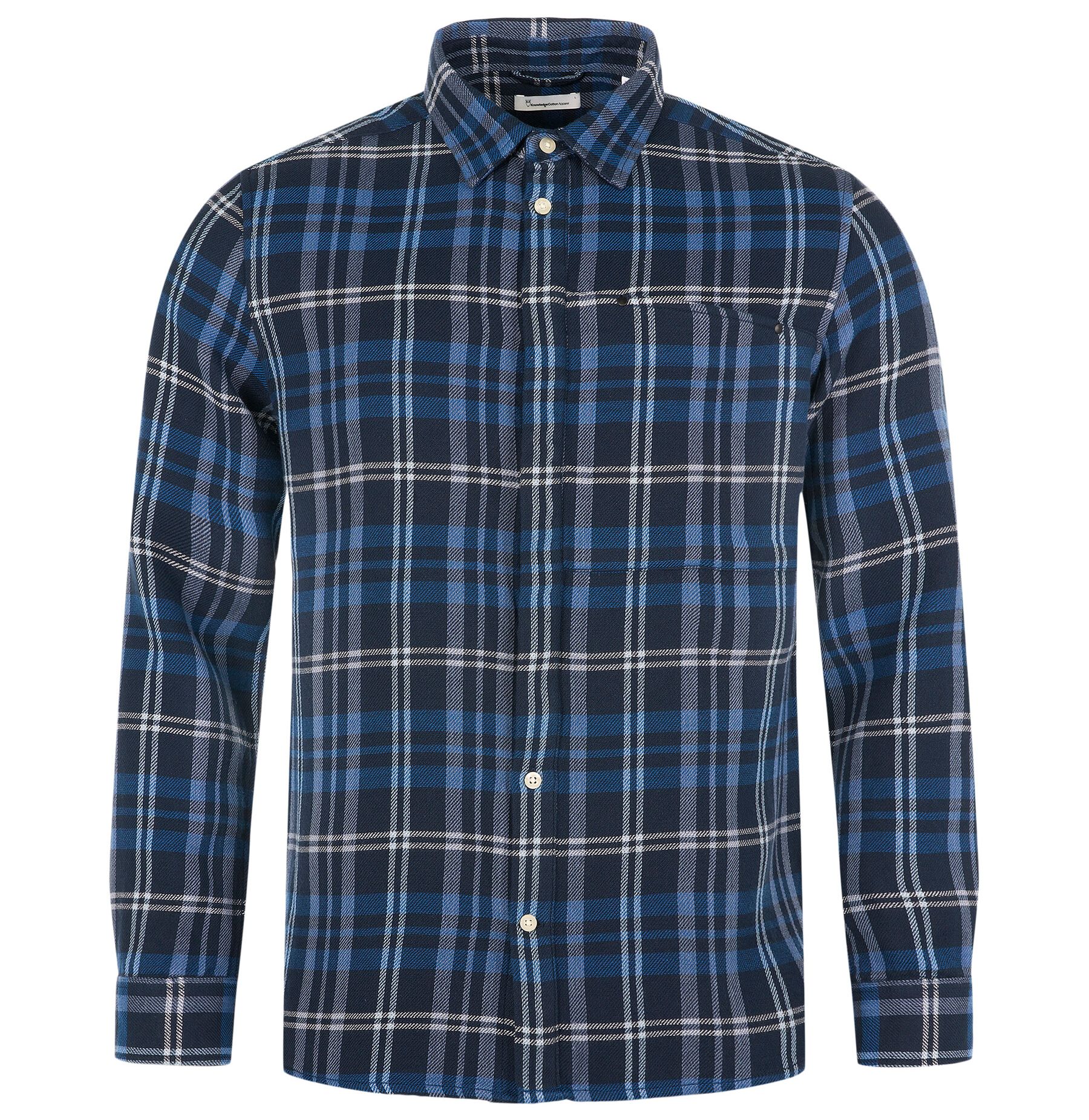 Langarm-Hemd Relaxed checked shirt Total Eclipse