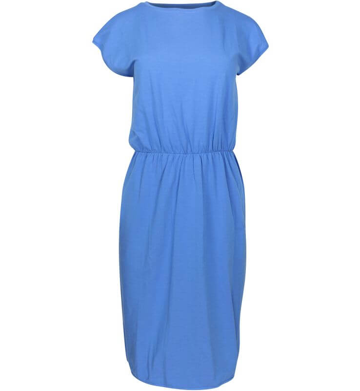 Schickes Kurzarm-Kleid ODEMIRA in Blau
