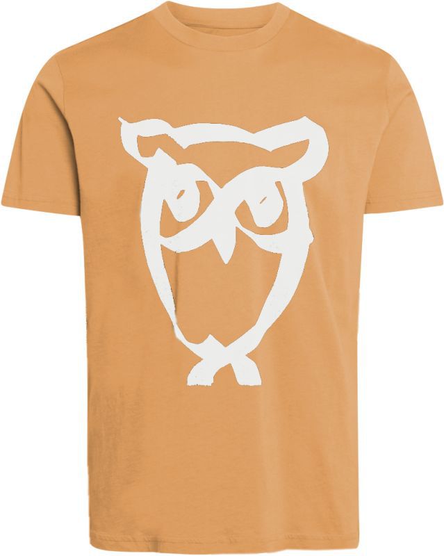 Cooles Herren-Shirt ALDER brushed owl in Abricot