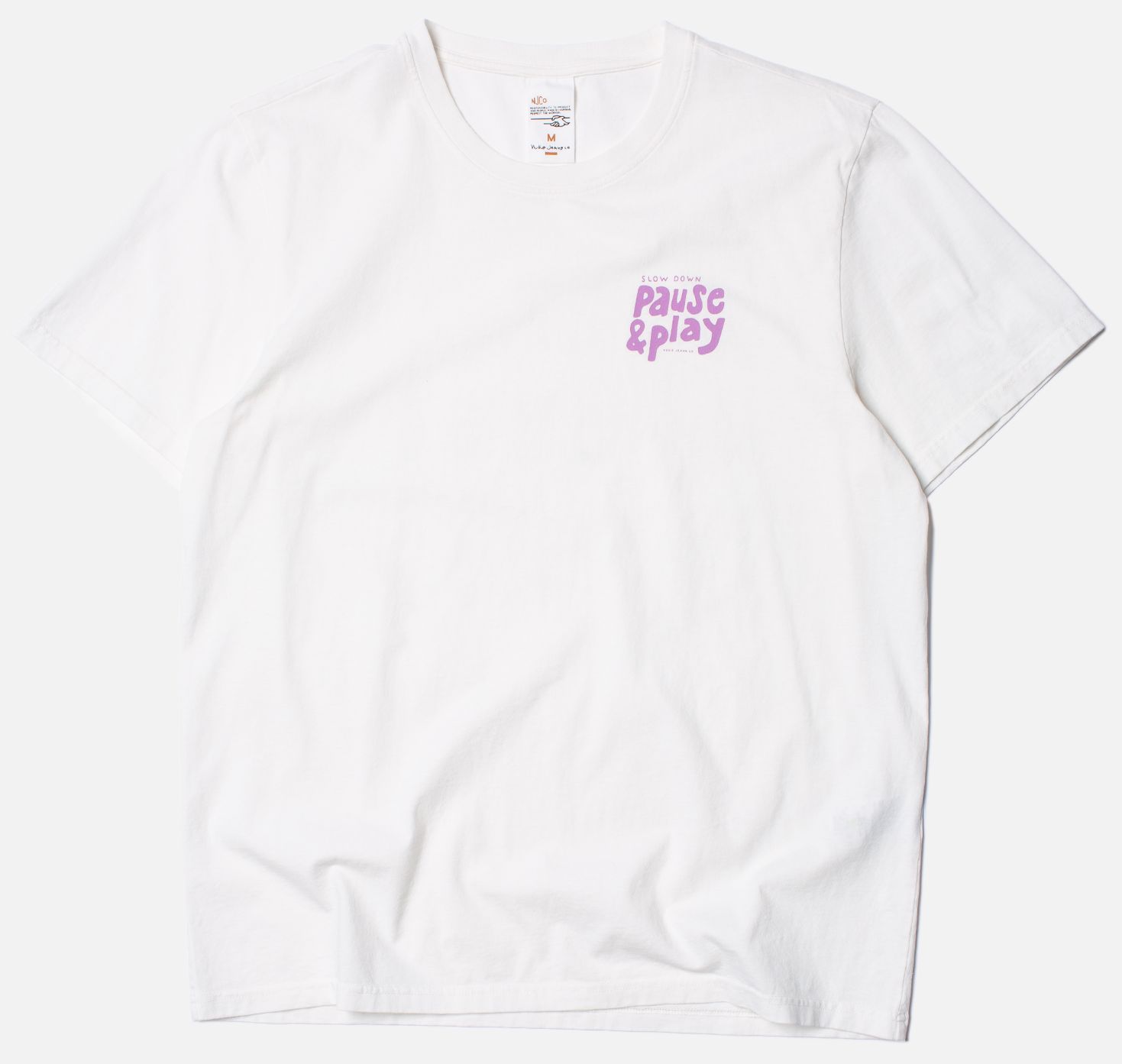 T-Shirt Roy - Pause And Play - Chalk White