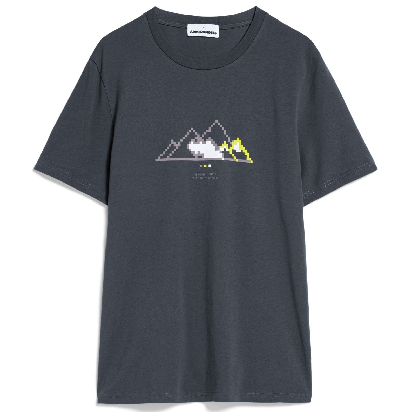 T-Shirt JAAMES PIXXEL MOUNTAIN graphite