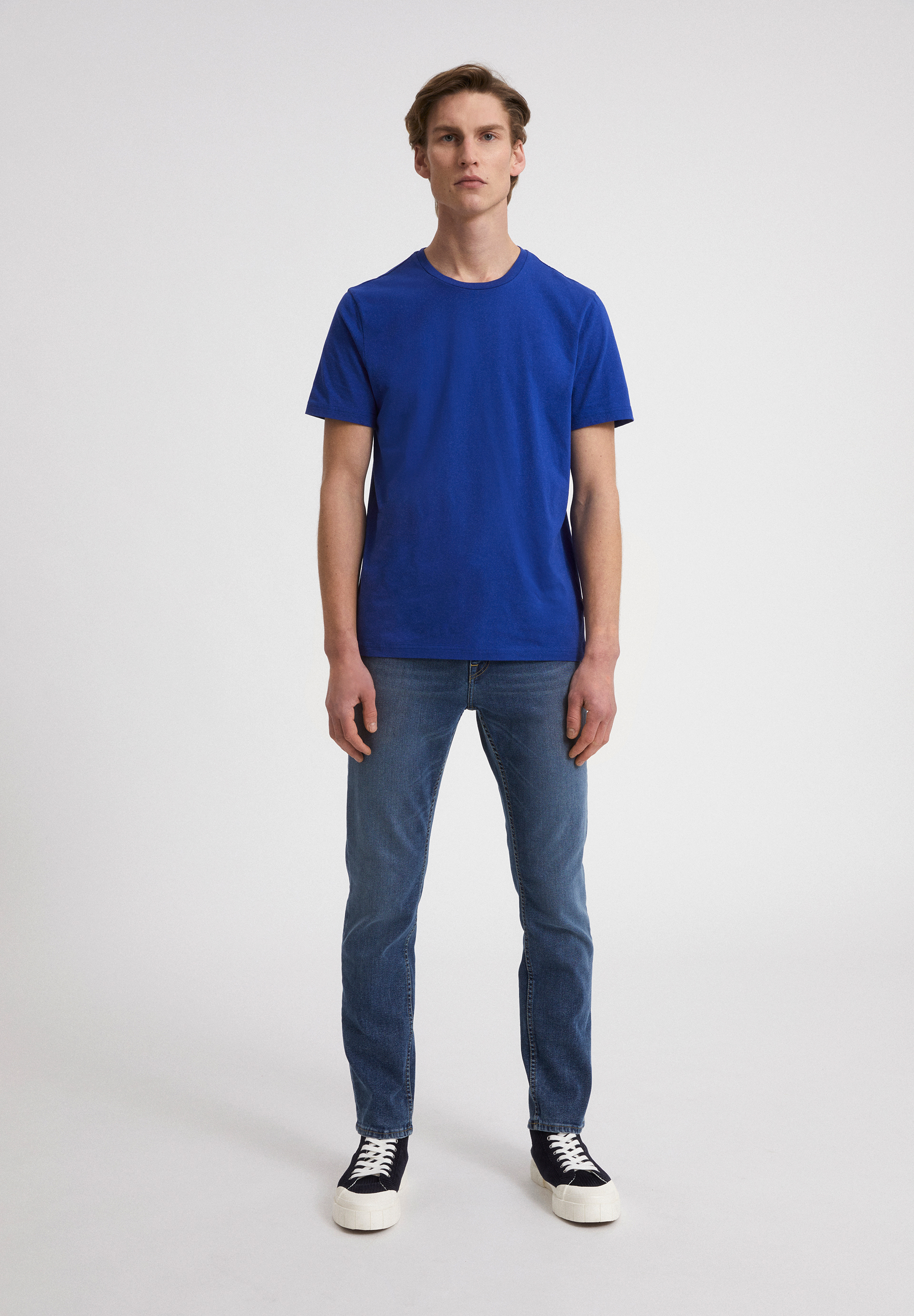 Basic Herren-Shirt JAAMES marazine blue