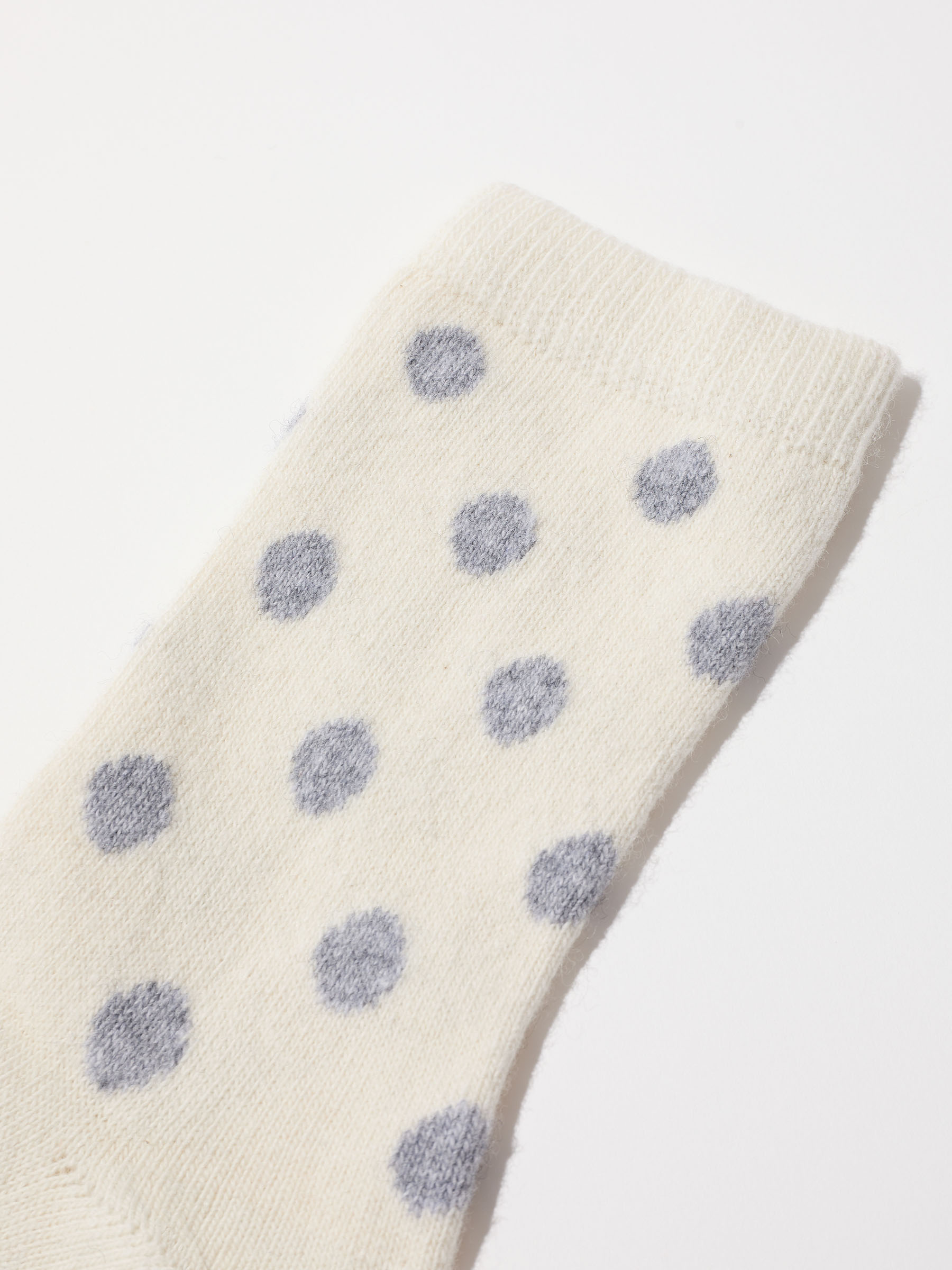 Socken mit Punkten off white/grey melange
