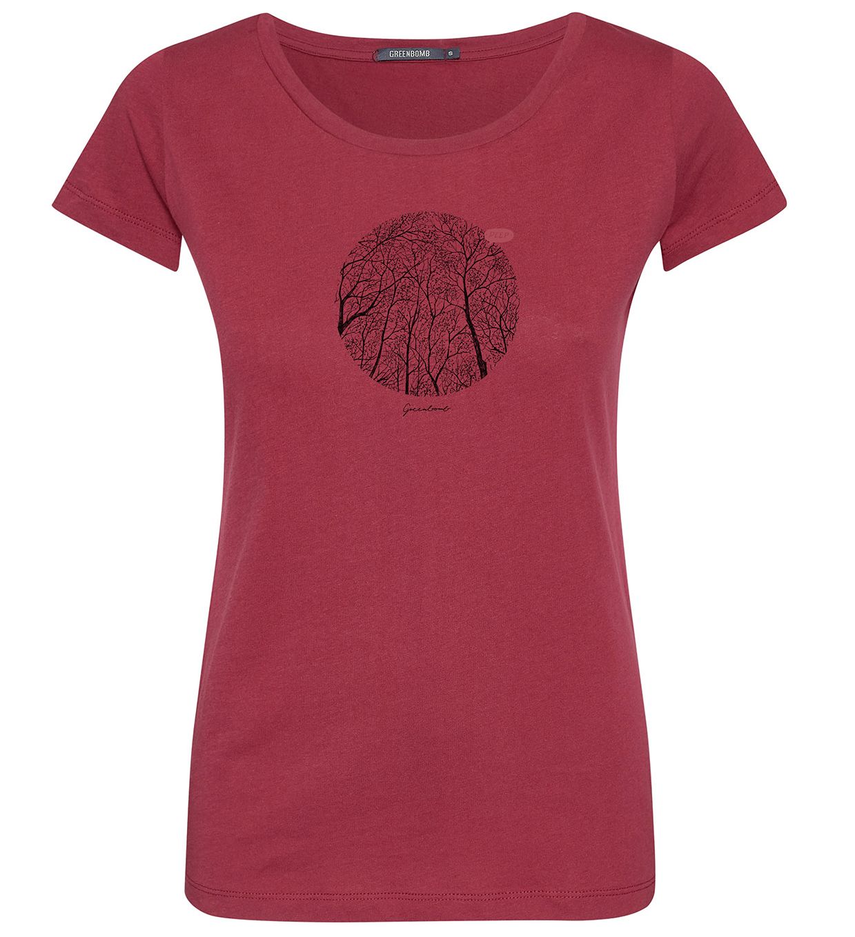 Print T-Shirt Nature Branch Circle Loves Berry Blossom