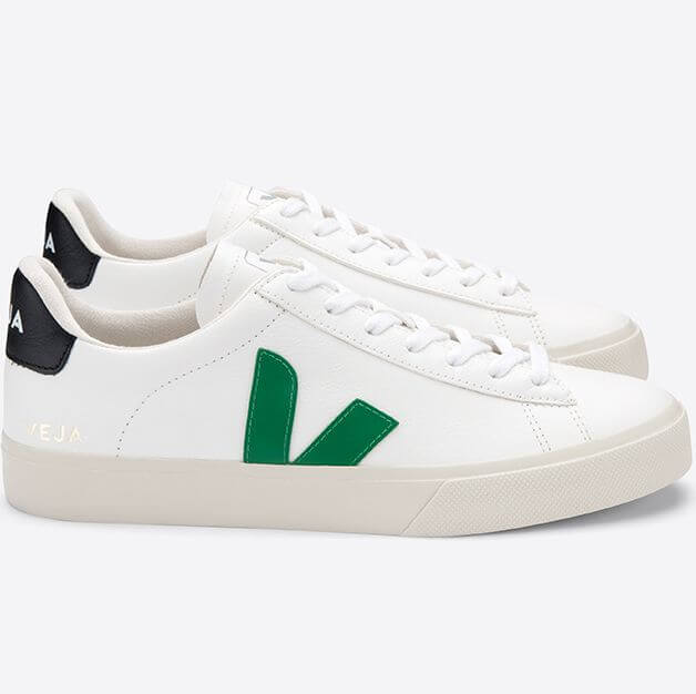 Sneaker Campo Leather Extra White/Emeraude/Black
