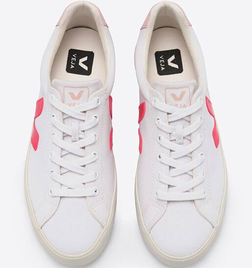 Vegane Sneaker Esplar SE Canvas White Rose Fluo Petale