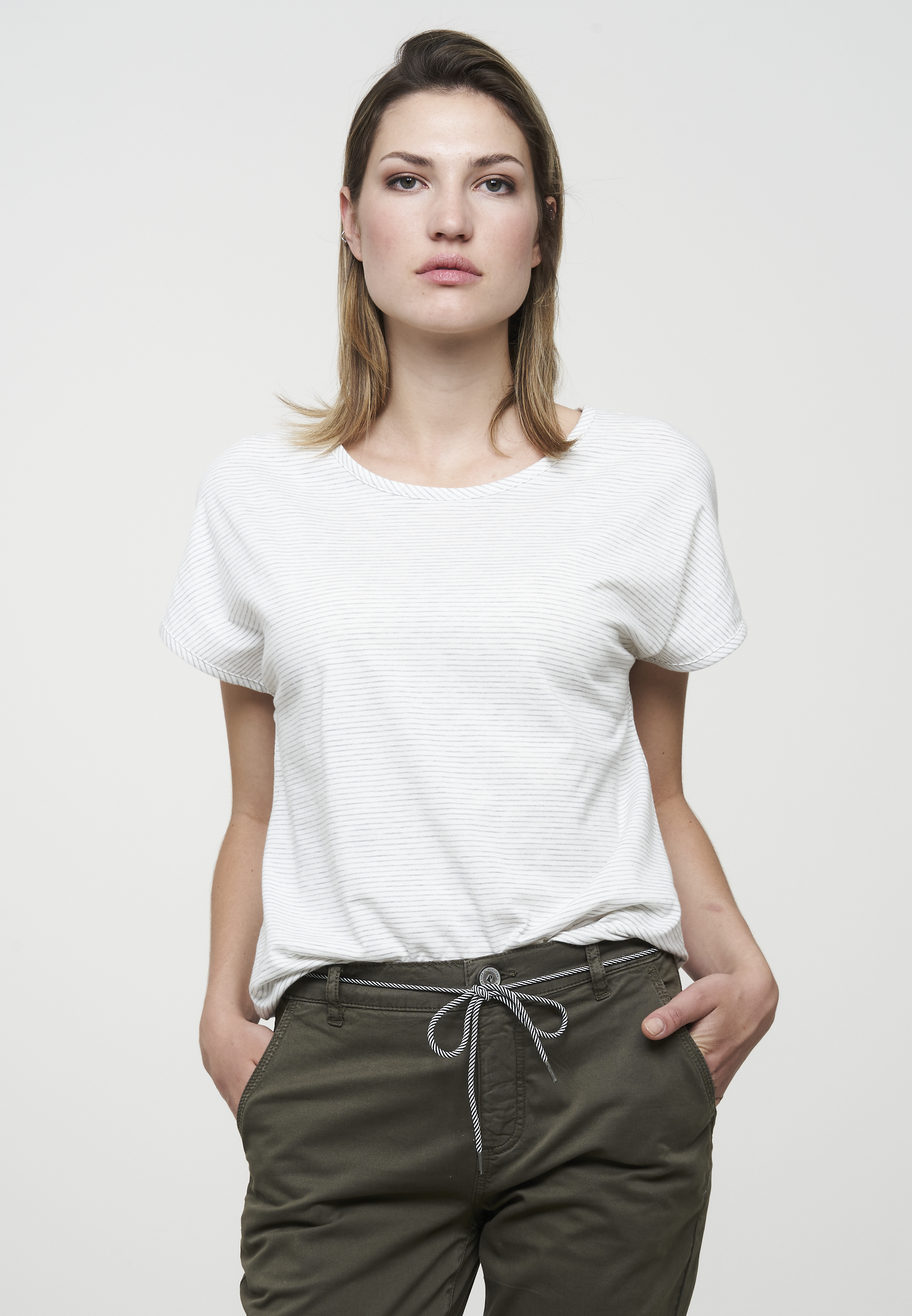 T-Shirt MUSELLA STRIPES off white