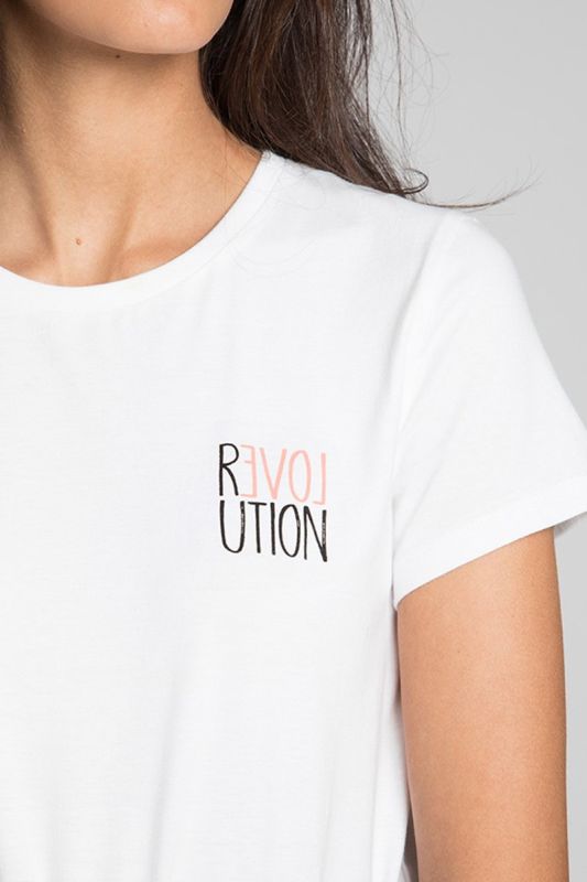 Weißes T-Shirt für Damen Revolution