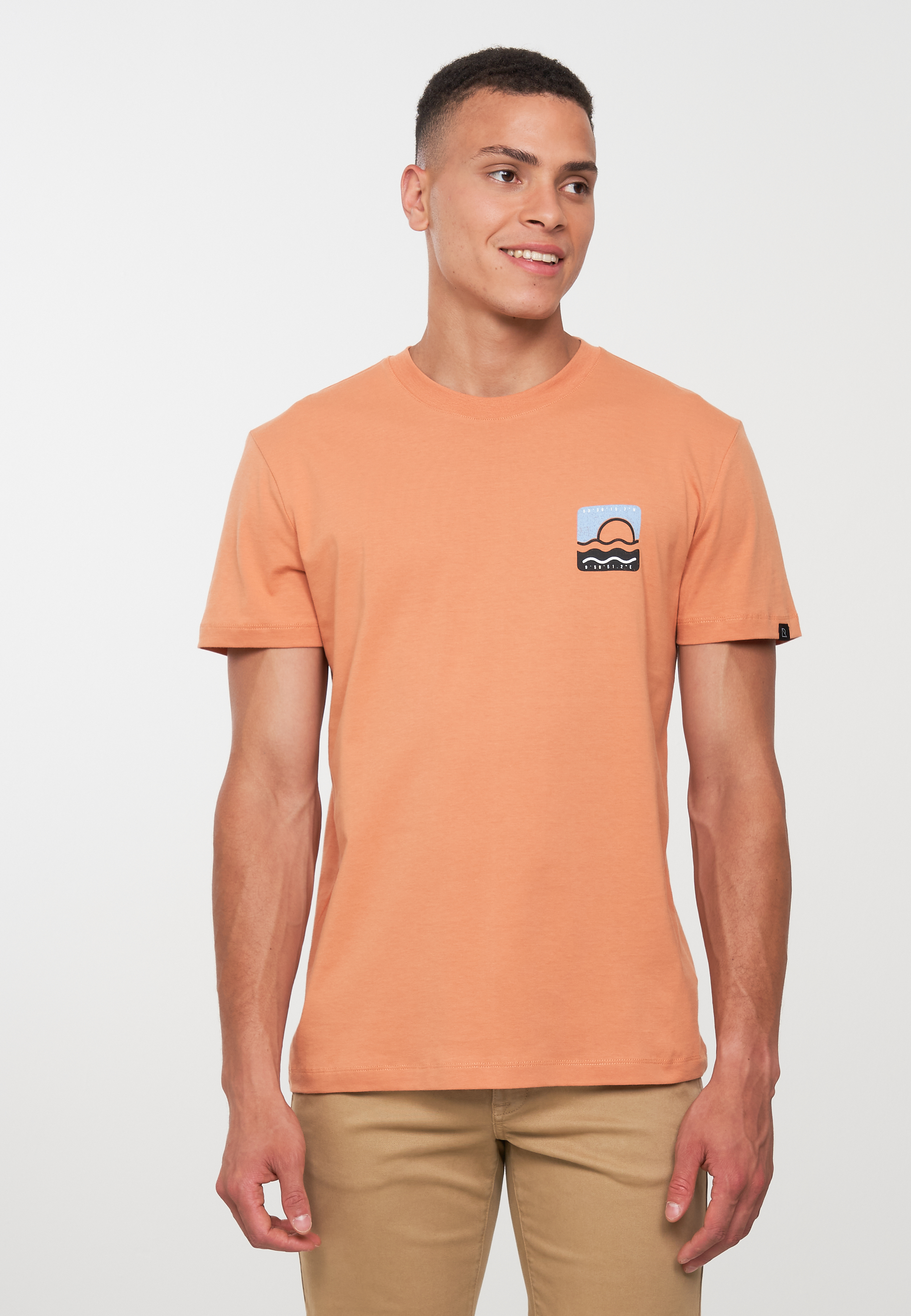 Bedrucktes Shirt AGAVE SUNSET WAVE capri orange