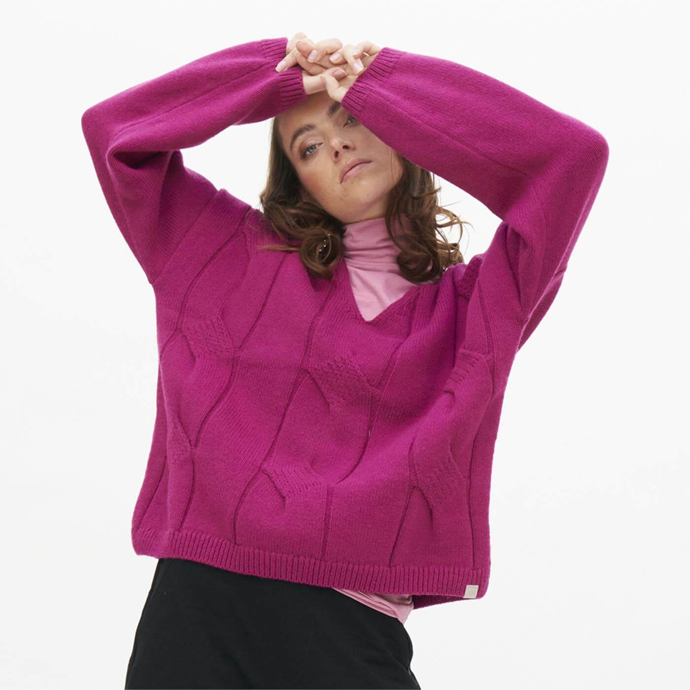 Pullover NEELE very berry mit Wolle