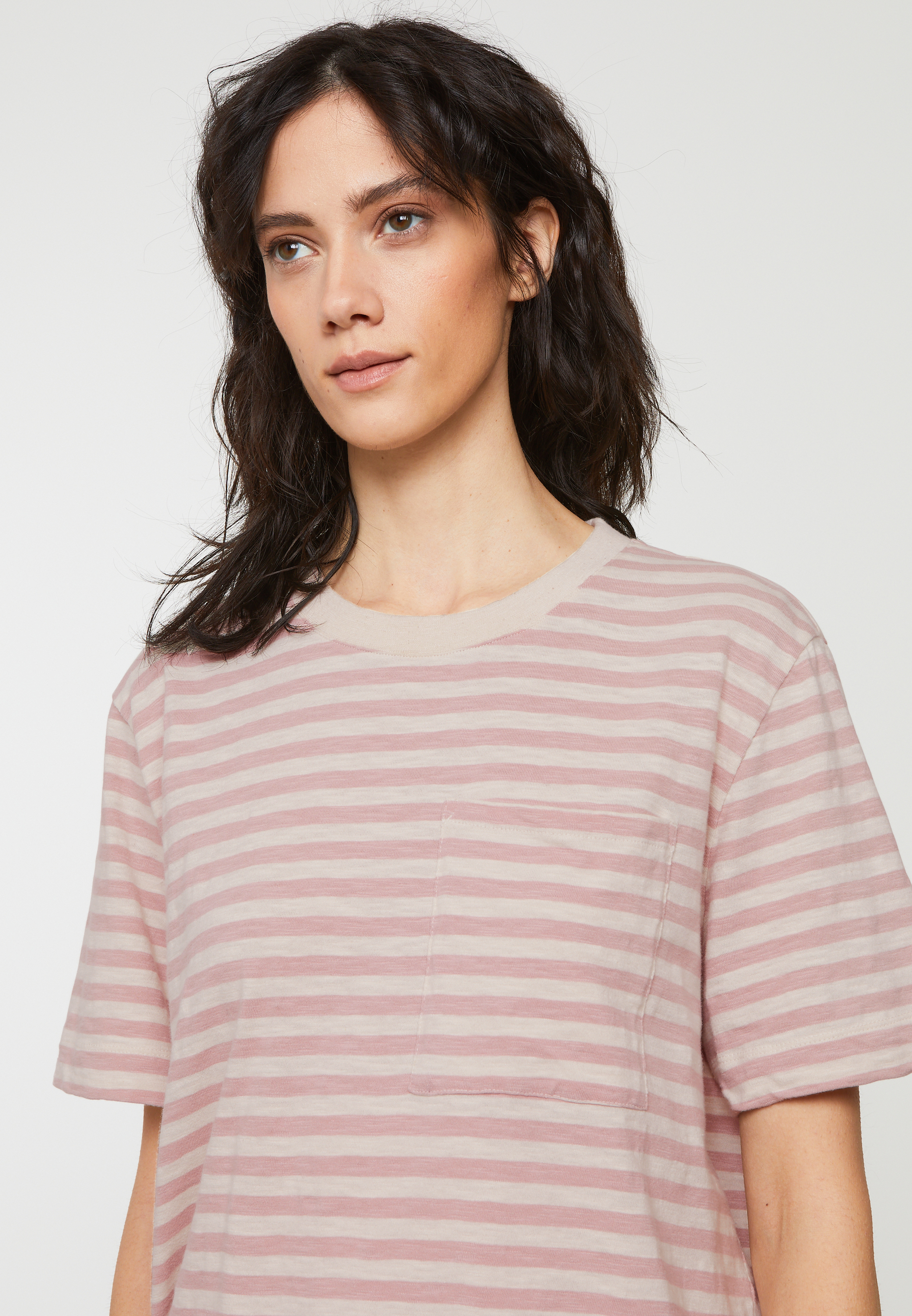 Gestreiftes Shirt WATERLILY STRIPES blush