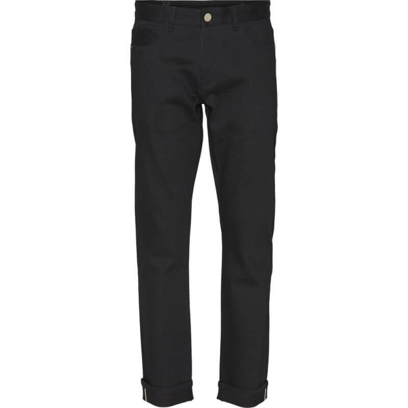 Straight Herren-Jeans OAK raw black selvedge
