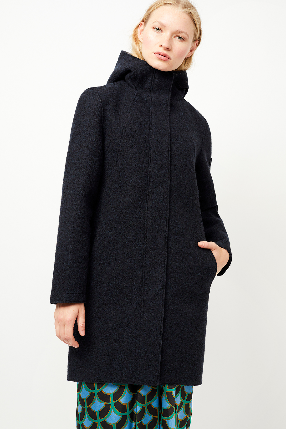 Wollparka Coat Risana mit Wolle carbon