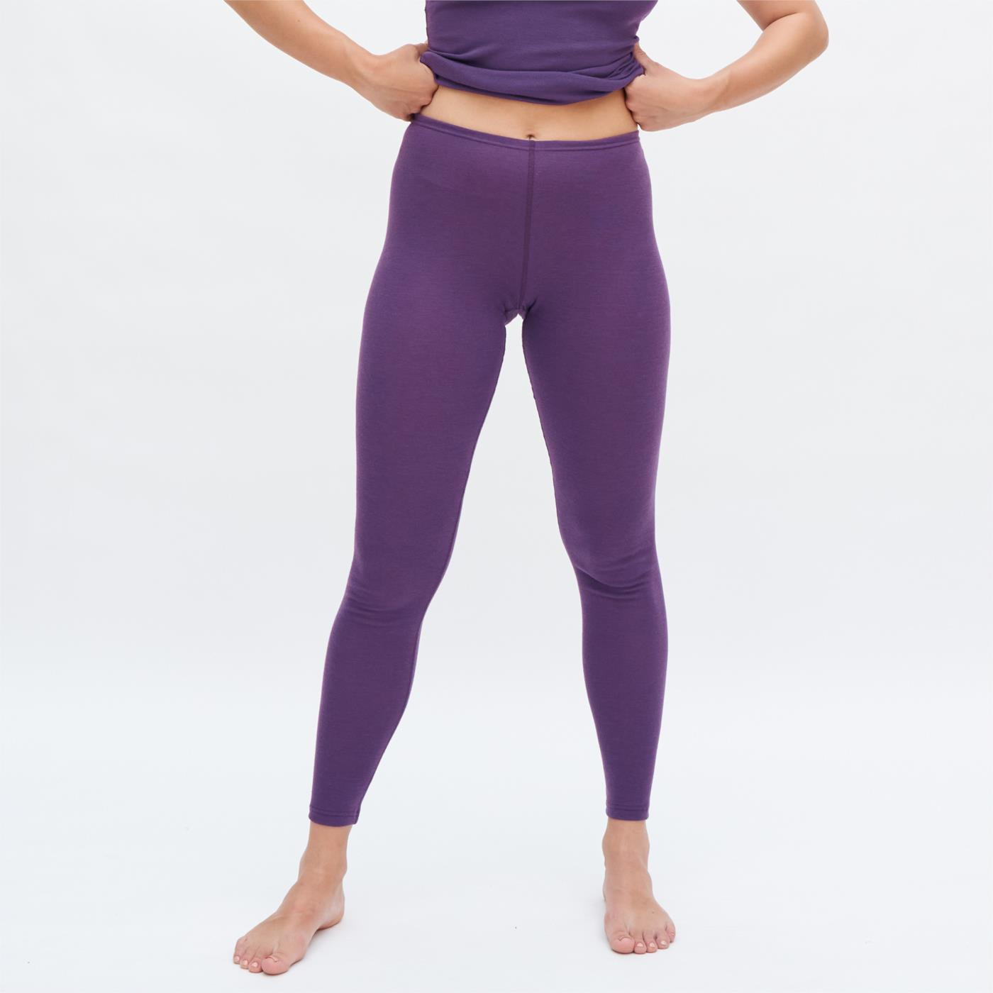 Lange Unterhose mit Wolle BASSY violet