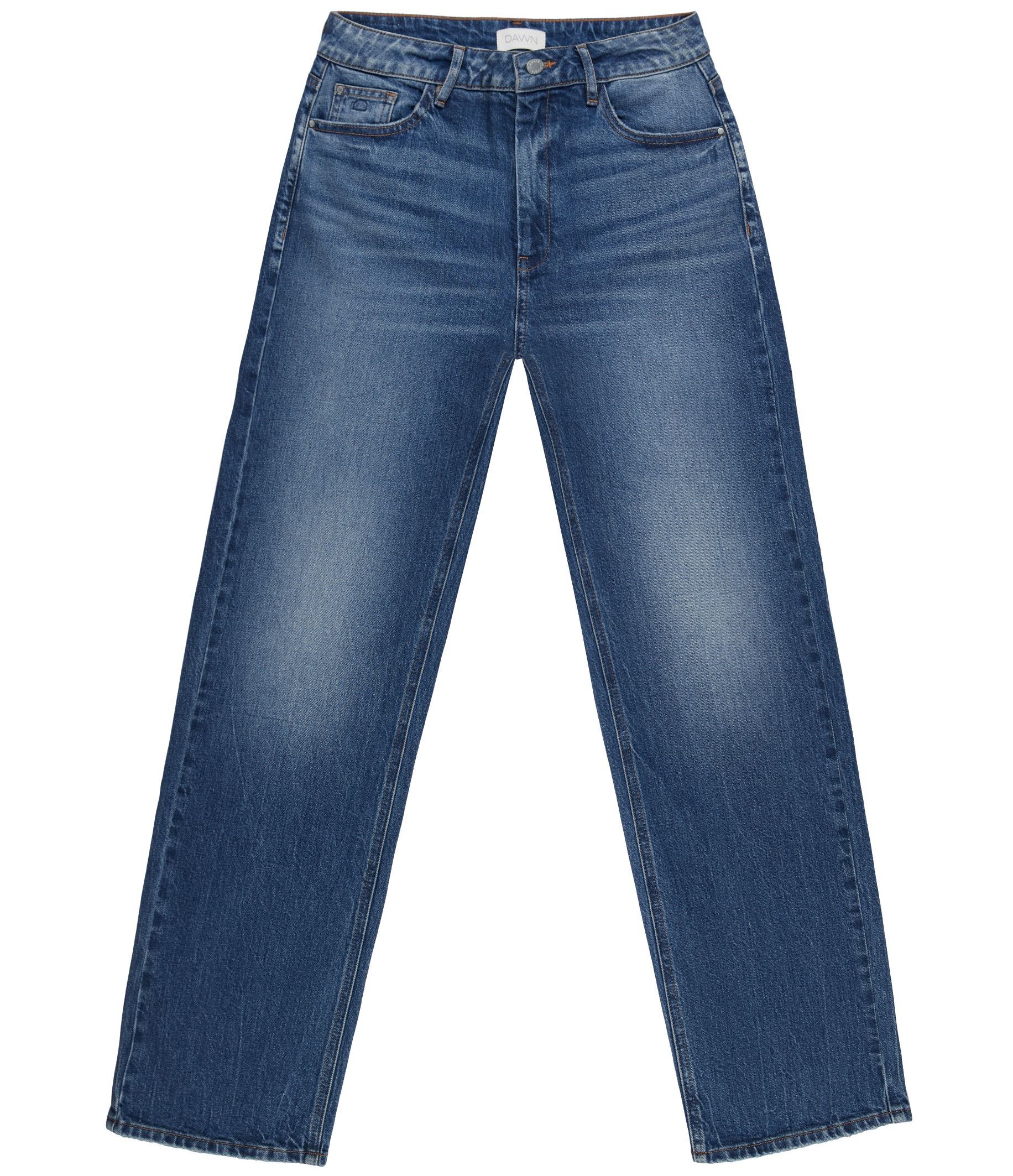 Jeans MORNING Regular Straight Mid Waist Low Stretch - Medium Blue
